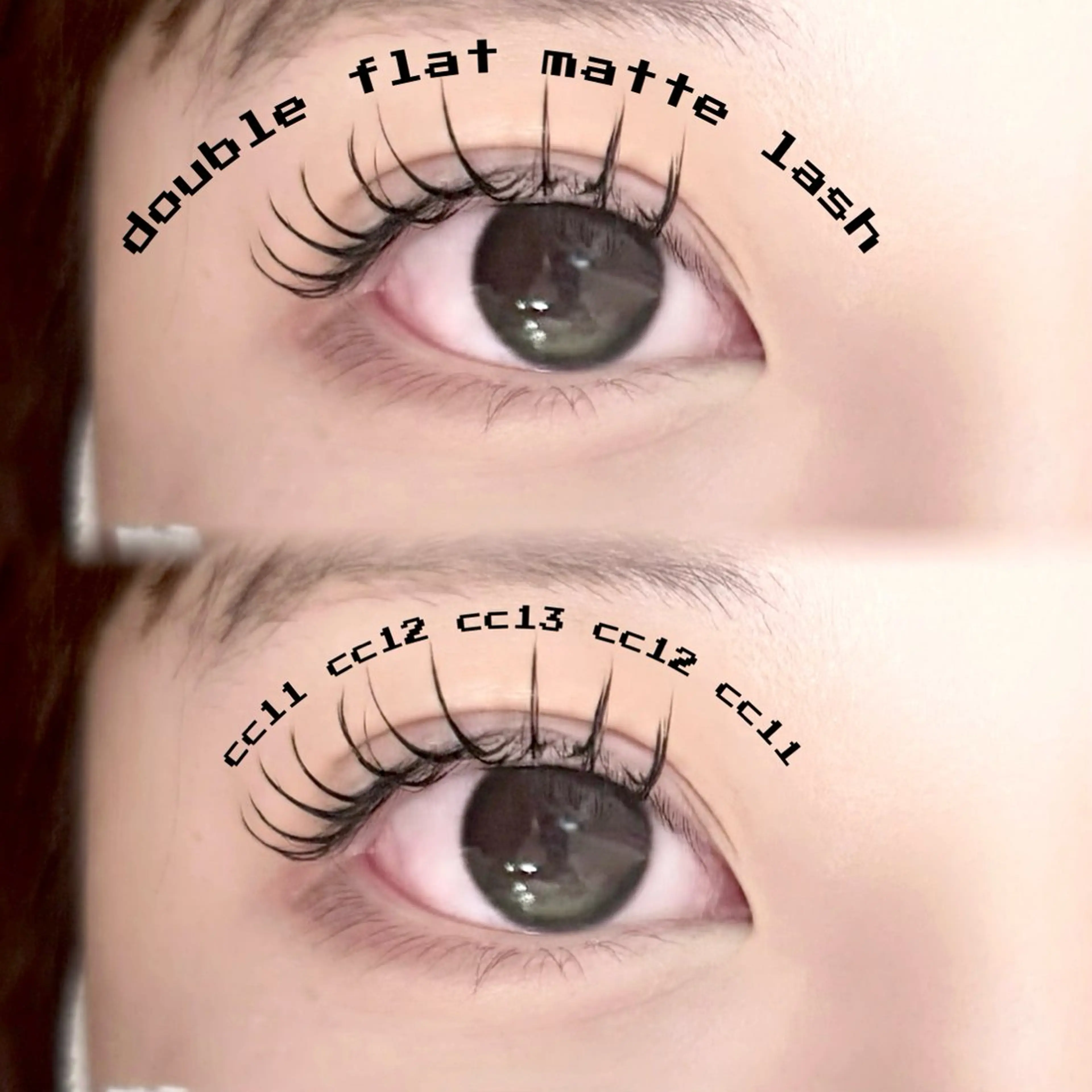 【エクステ.⋆𝜗𝜚】ダブルフラットマットラッシュ160本80束の写真