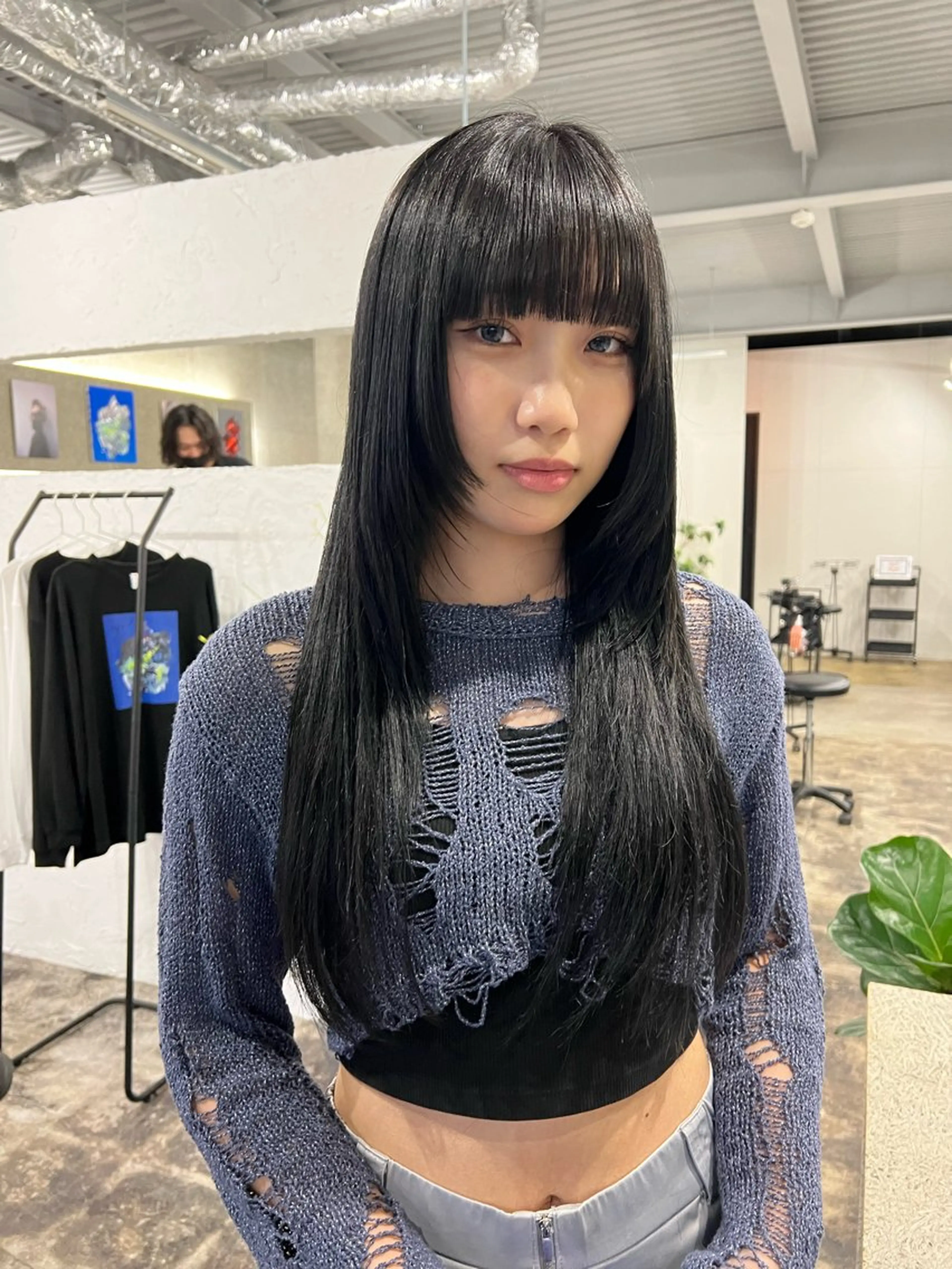 ロング カラー カット ヘアカラー nishibu ayukaのヘアスタイル