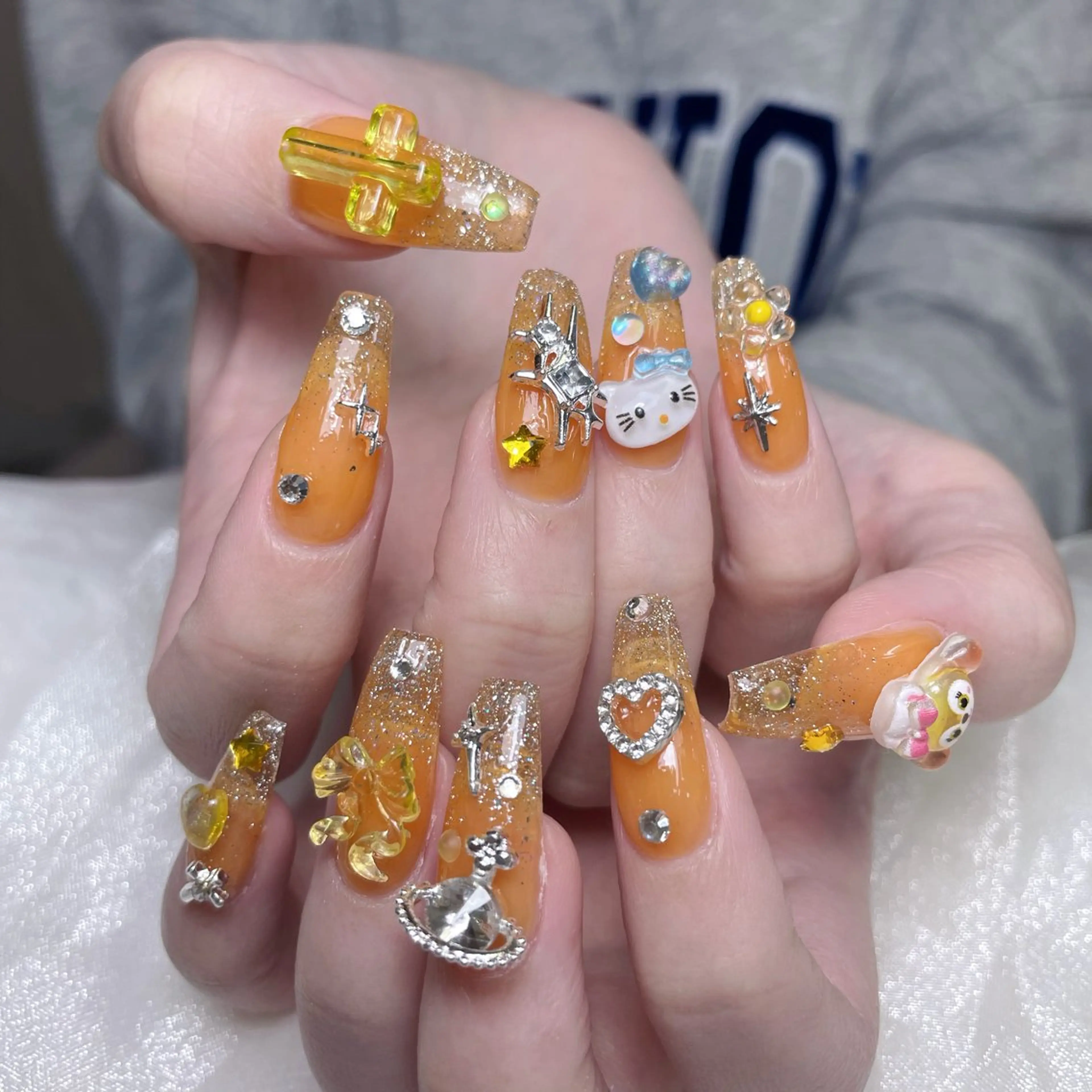 ネイル 成人式 ジェルネイル ネイルチップ ハンドネイル Momoa nail salon所属・MoMoA Nail ネイル長さ出し専門店のネイルデザイン