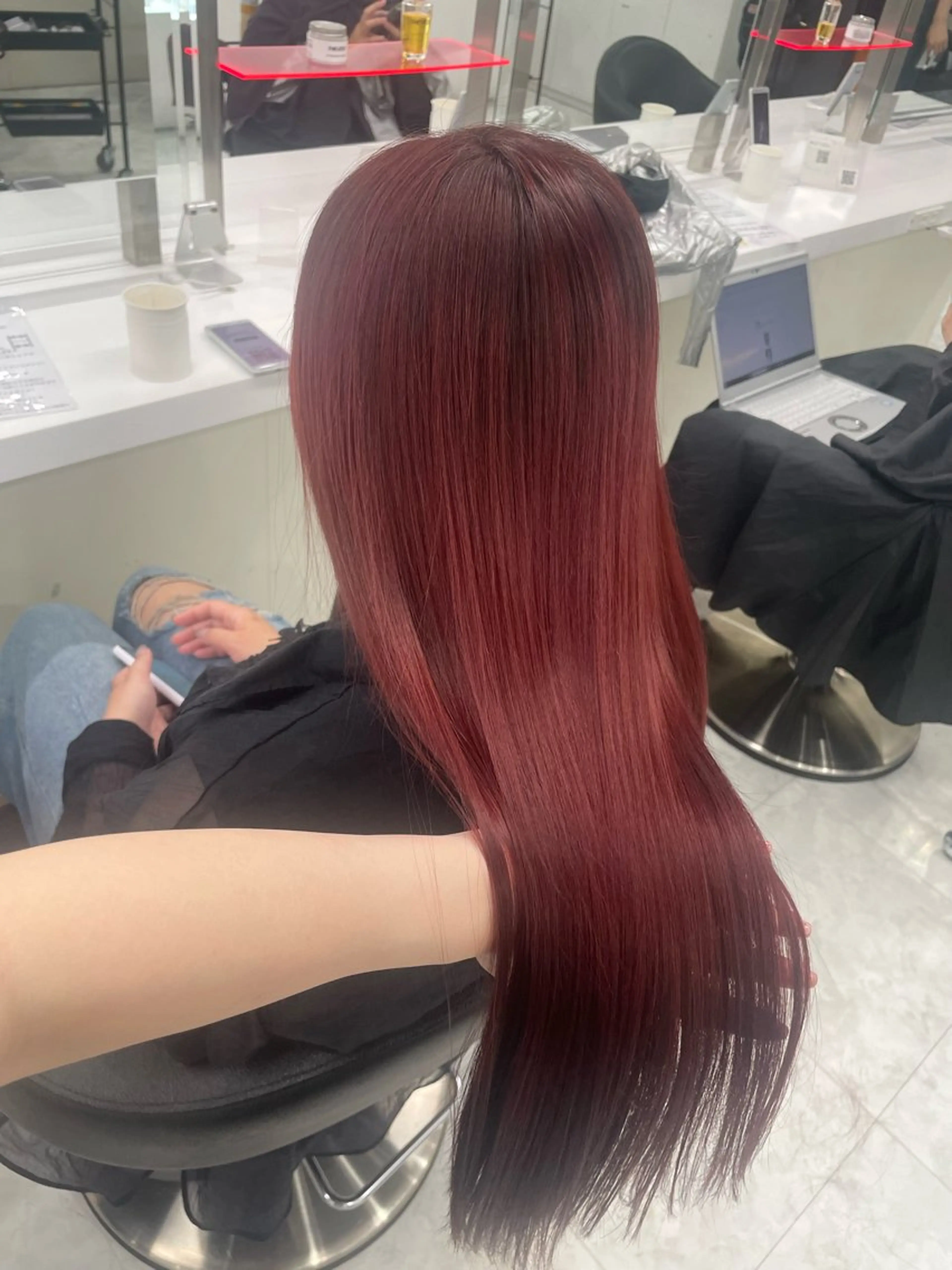 ロング カラー カット ヘアカラー トリートメント 💗トレンド暖色ヘア Natsumi 💗のヘアスタイル