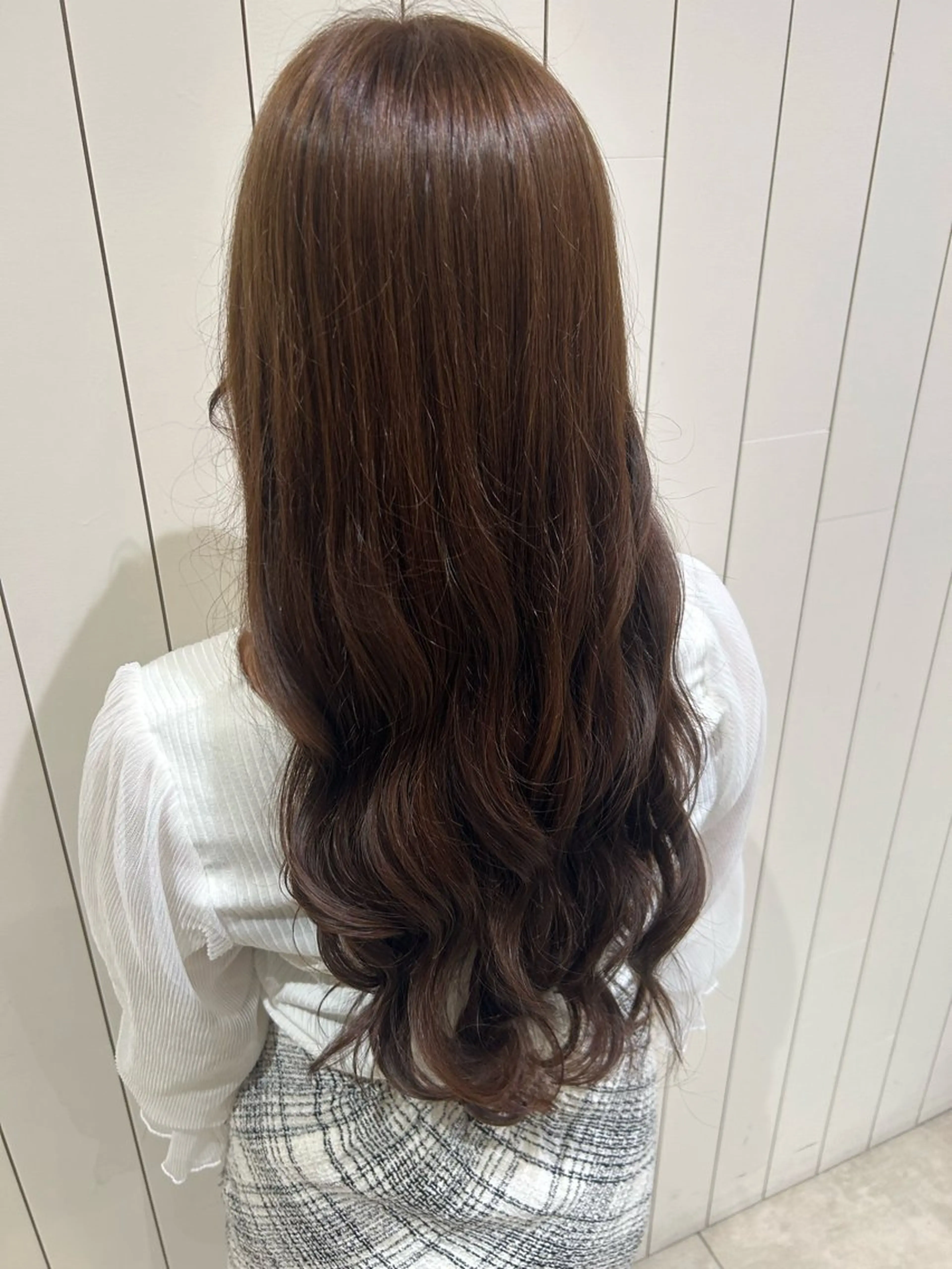 ロング カラー 福田 愛友のヘアスタイル