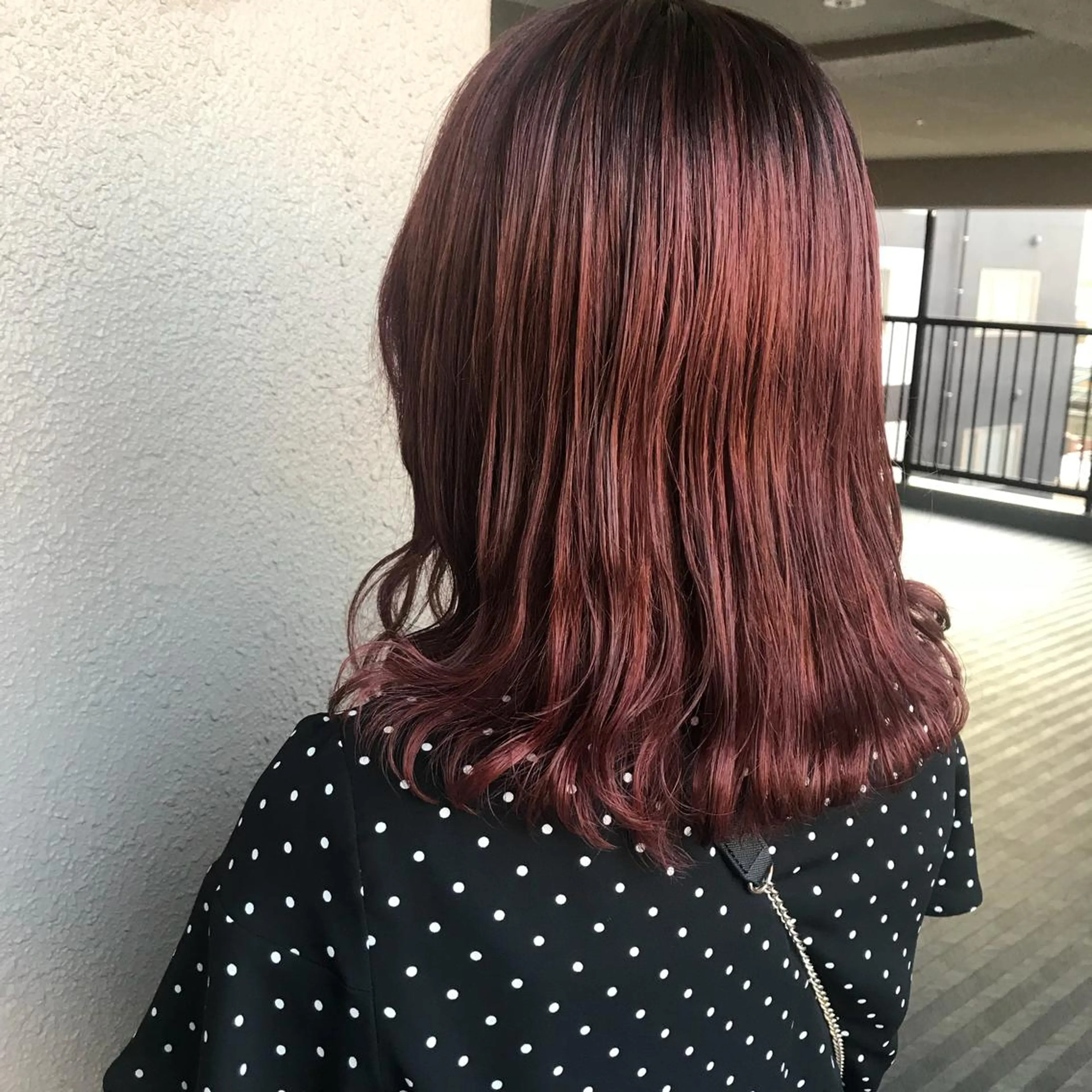 カラー ブリーチ ピンクカラー カット ヘアカラー トリートメント chouette/ 根本優希のヘアスタイル