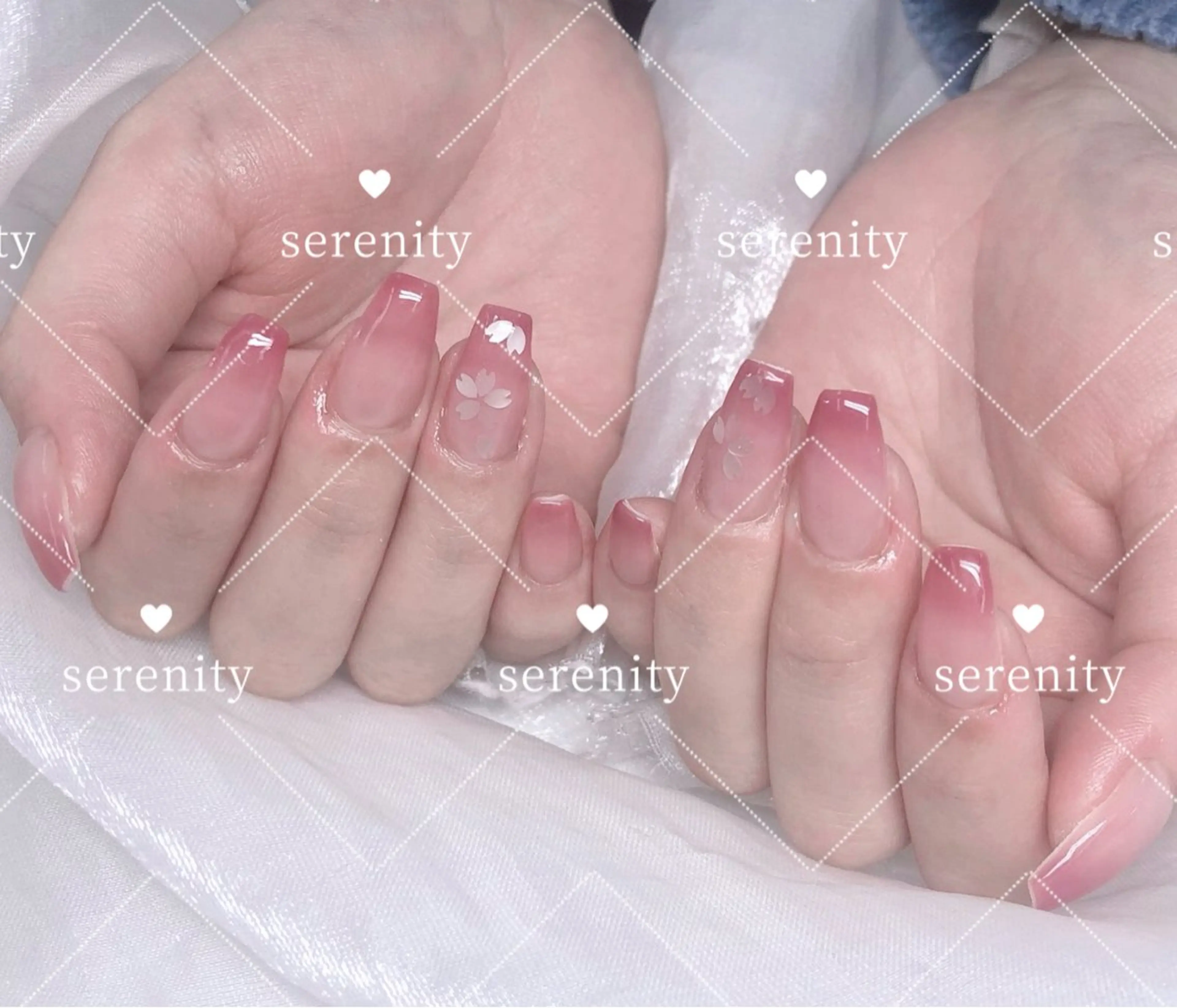 ネイル ハンドネイル ハンドケア ✨Serenity ワンホンネイルのネイルデザイン