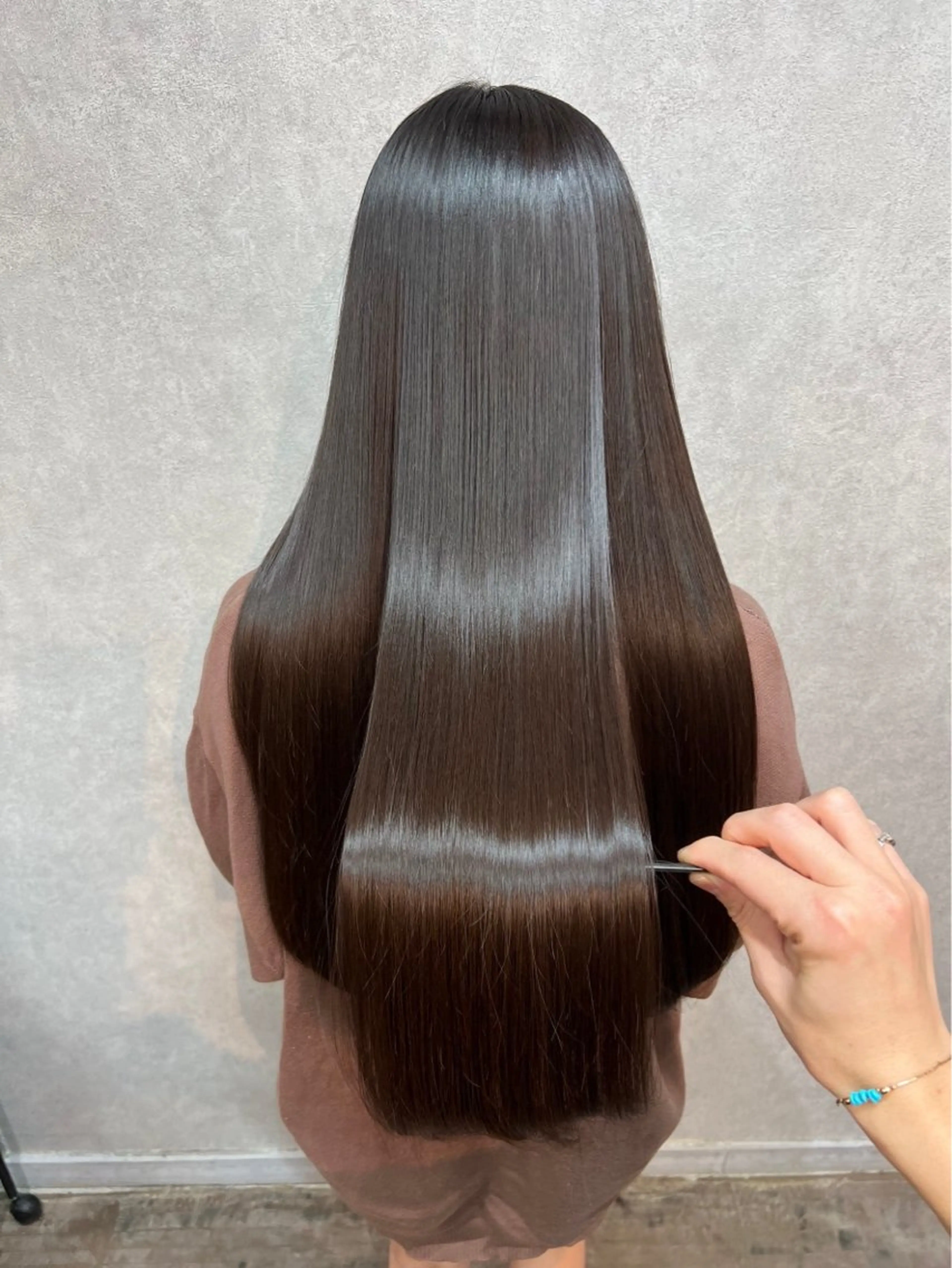 セミロング 髪質改善 韓国風ヘア トリートメント トリートメント [表参道/透明感 /モテHAIR/駿太のヘアスタイル
