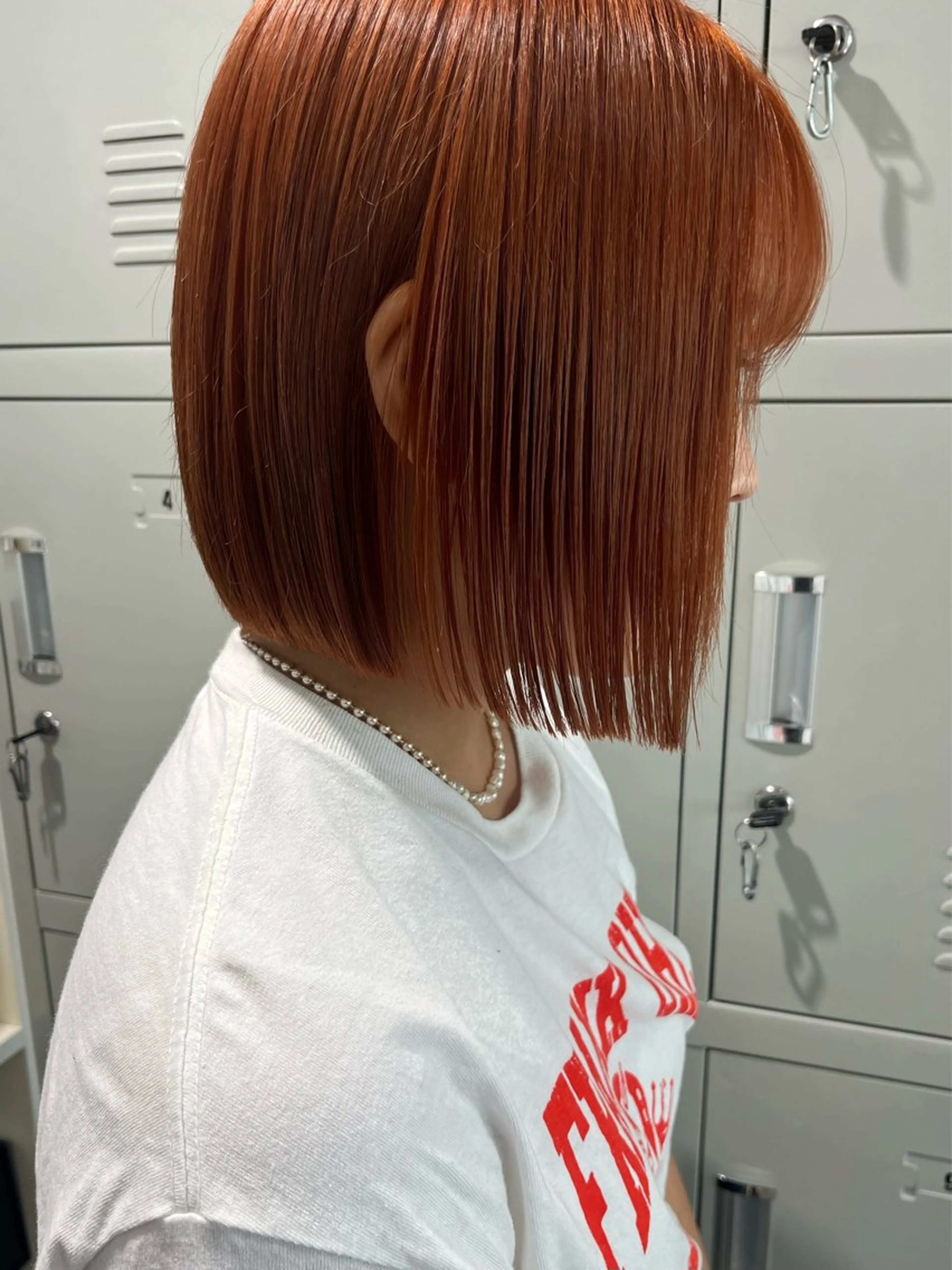 ショート カラー オレンジ ヘアカラー WARP HINA⋆౨ৎ˚⟡のヘアスタイル