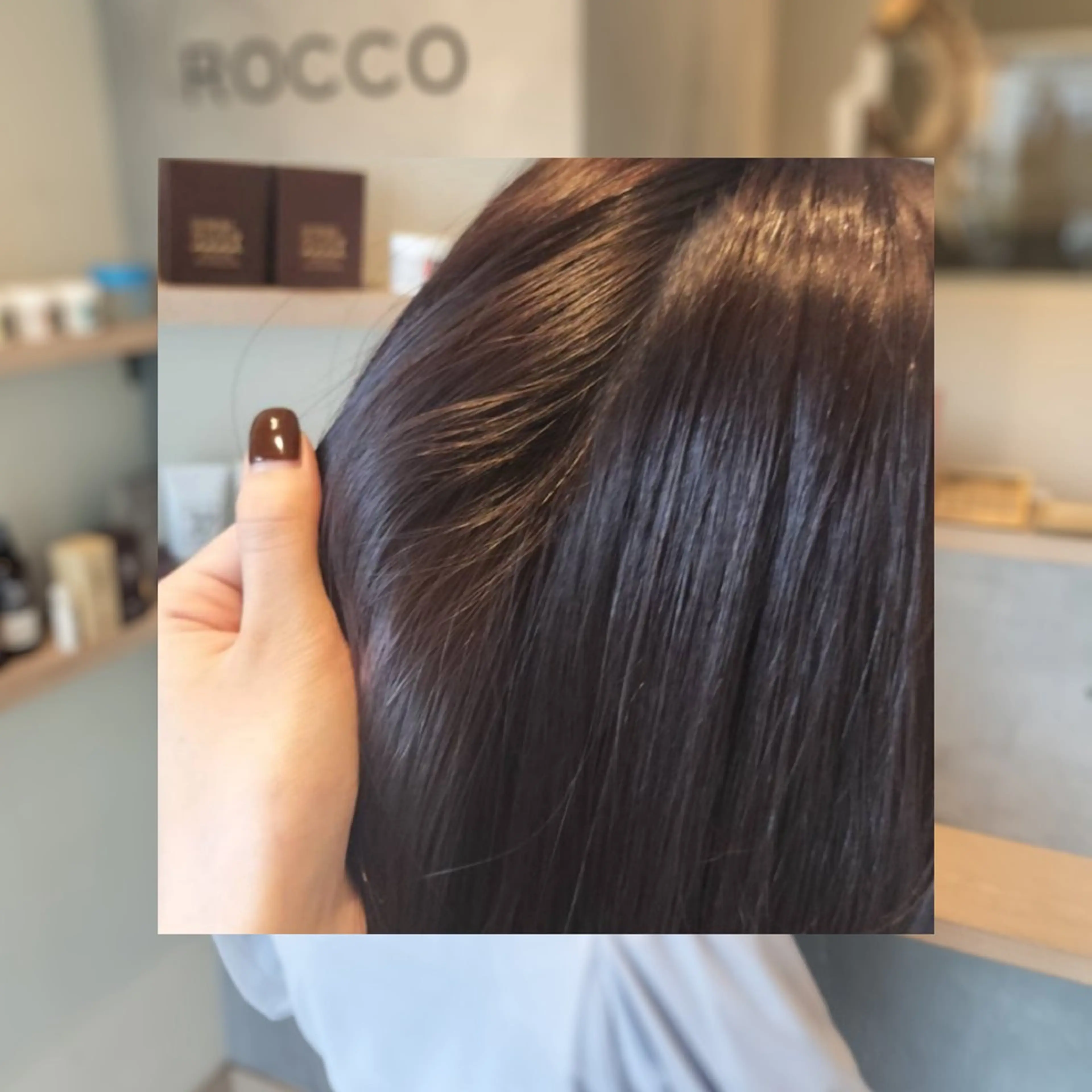 カラー ブラウンカラー ダークブラウン ROCCO ひなこのヘアスタイル