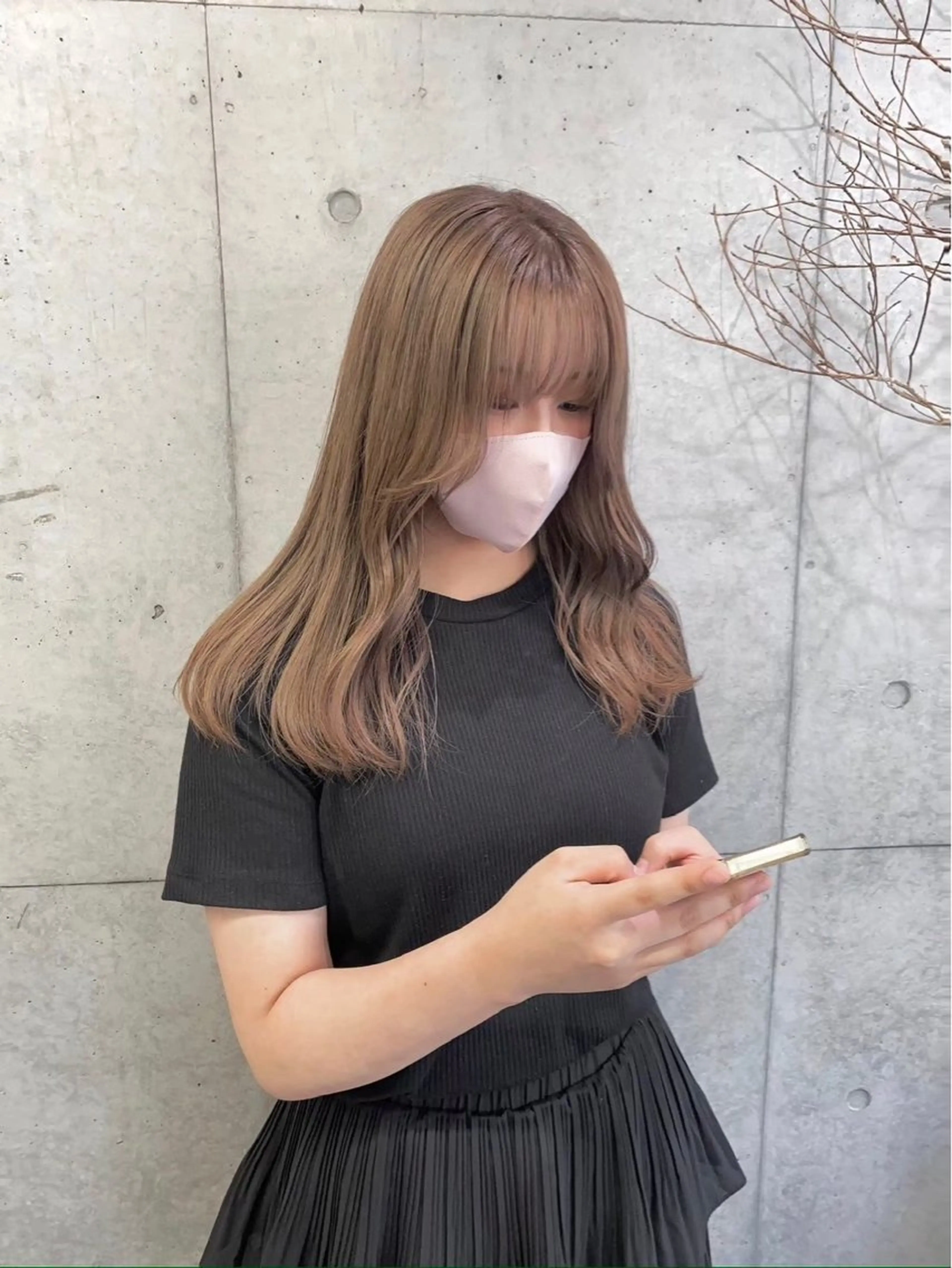 ロング カラー ヘアカラー 透明感/艶カラー/ ゆな🫧のヘアスタイル