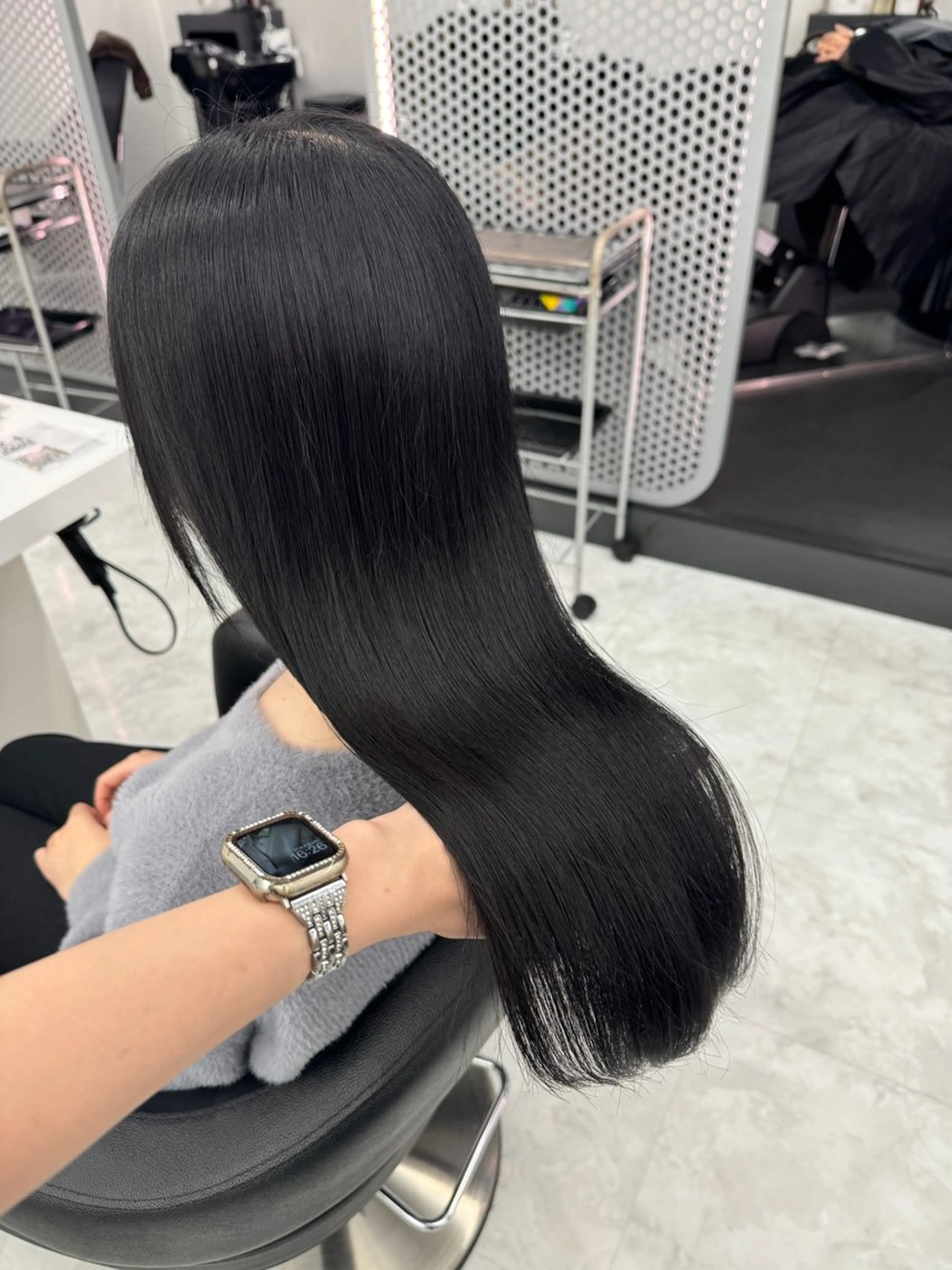 ロング カラー カット ヘアカラー トリートメント ヘッドスパ ヘアセット 💖透明感カラー＆暗 髪専門💖Akariのヘアスタイル