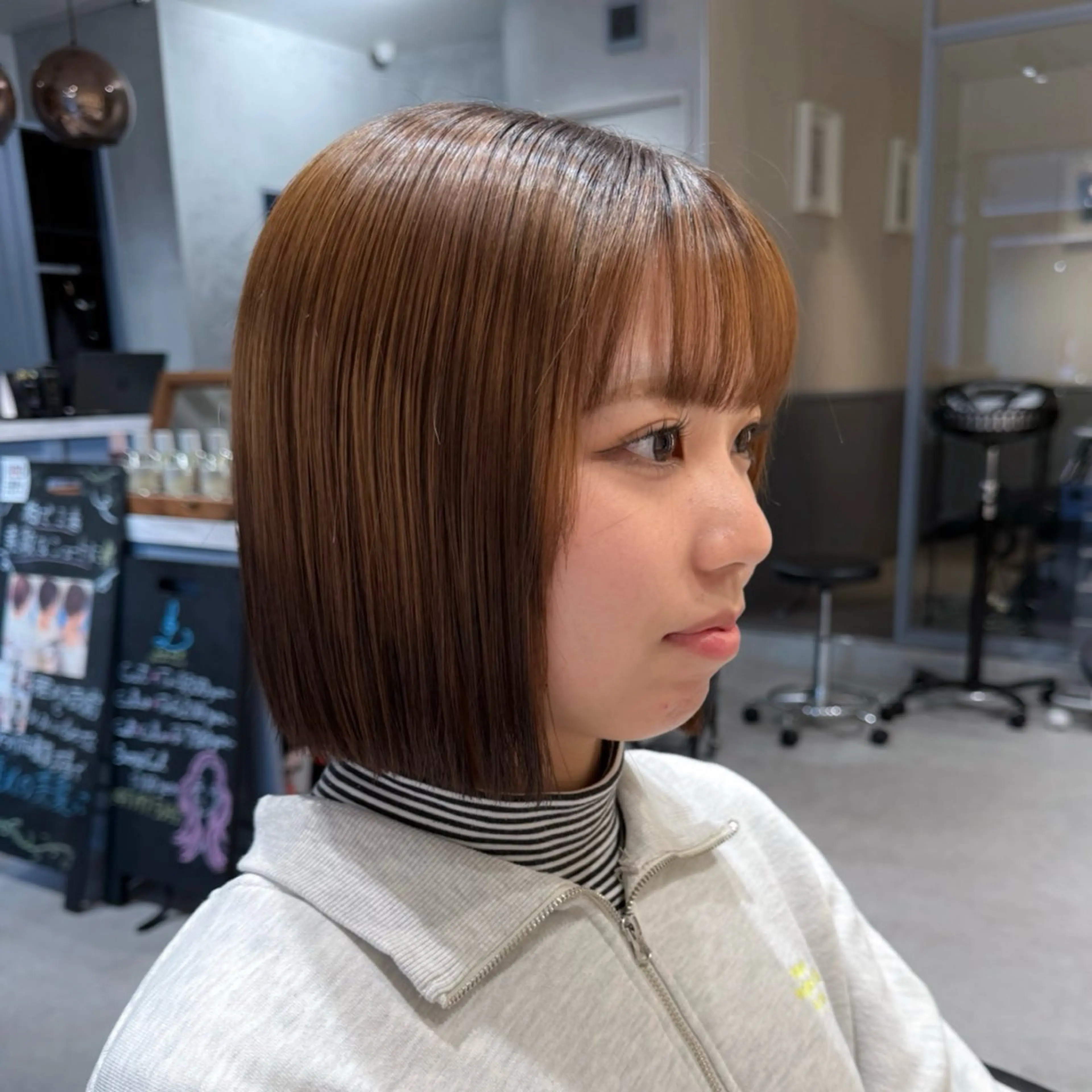 ショート カット トリートメント 🩶sayumi🩶 ボブ/美髪矯正/柏のヘアスタイル