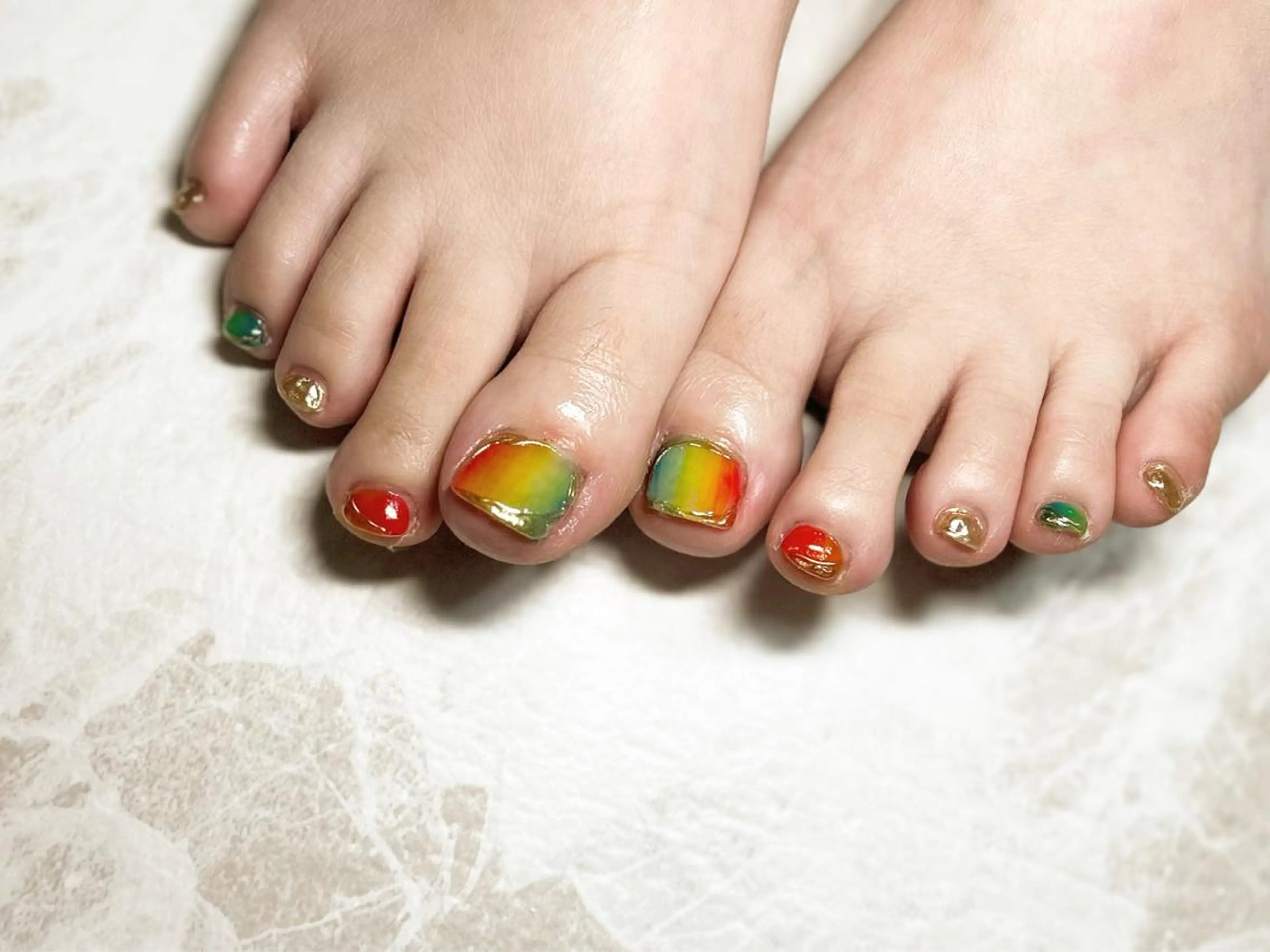 ネイル フットネイル ニュアンスネイル シンプルネイル 春ネイル 夏ネイル フットネイル ネイル フフラ所属・nail fufla ♡yamane♡のネイルデザイン