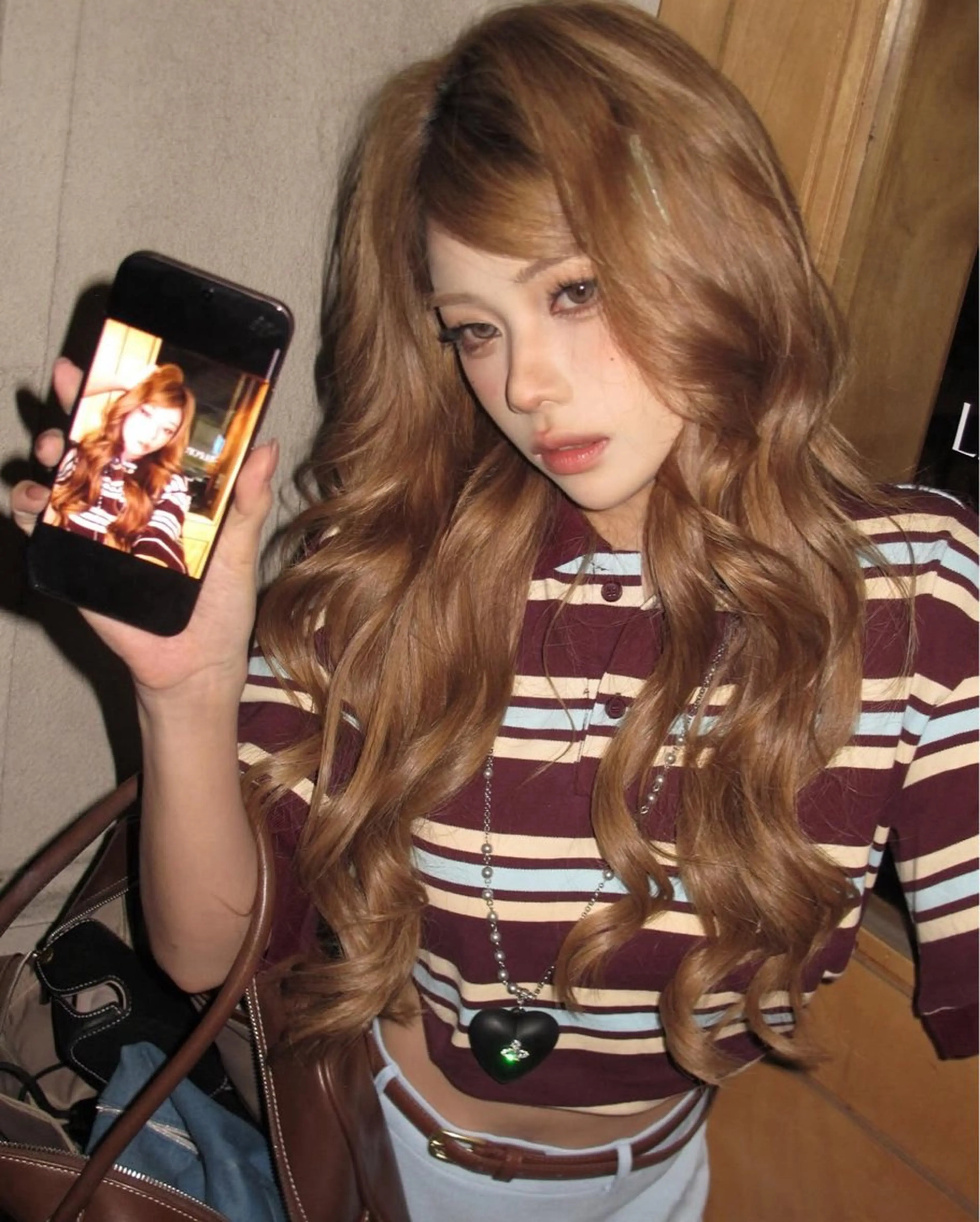 ロング 透明感ハイトーンヘア 🤍ririka🤍のヘアスタイル