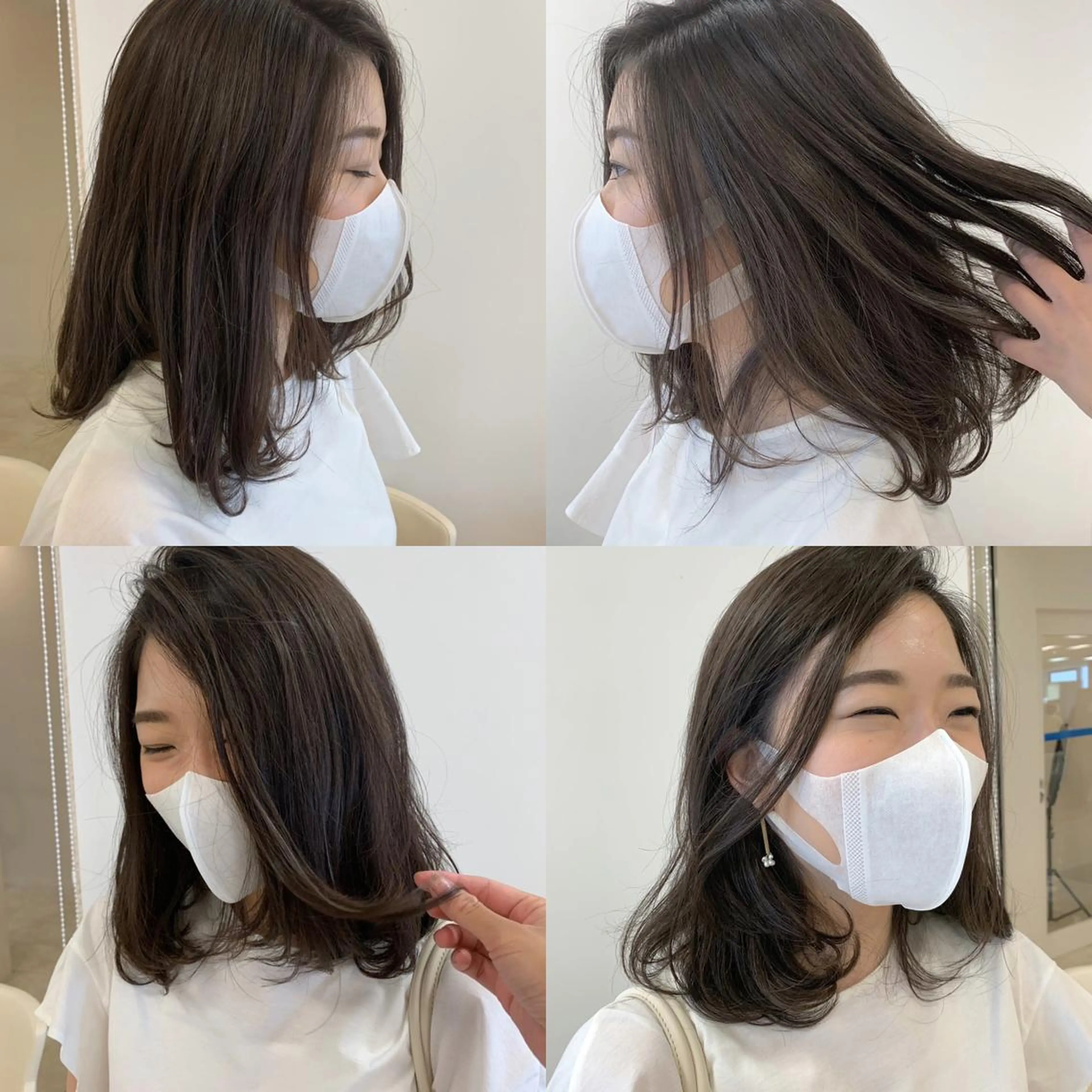 ミディアム デザインカラー🕊 石井萌のヘアスタイル