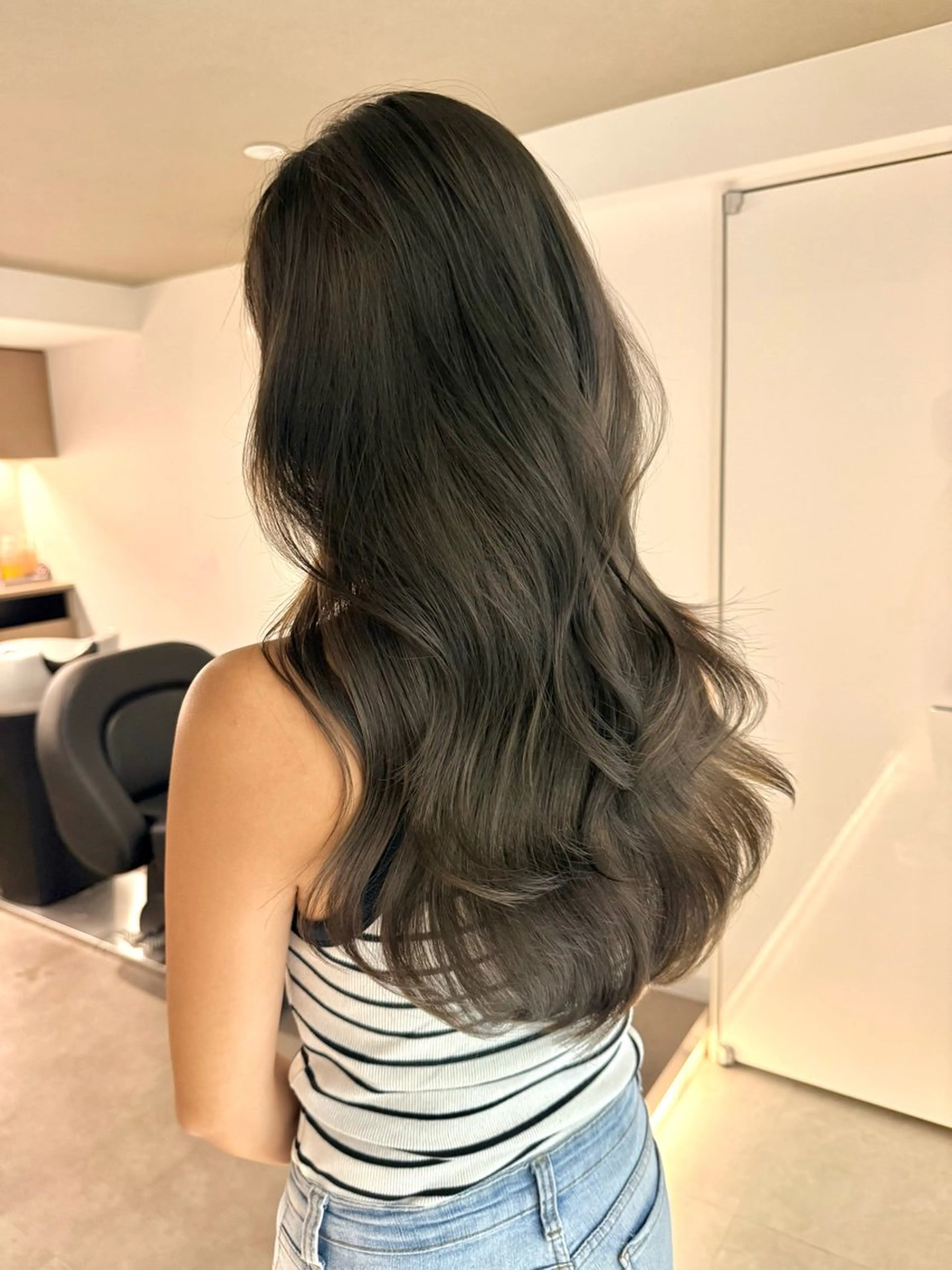 セミロング カラー ベージュカラー ブリーチ ブラウンカラー ケアブリーチ カシス カット ヘアカラー トリートメント 艶感×抜け感hair /ReLit 正源のヘアスタイル