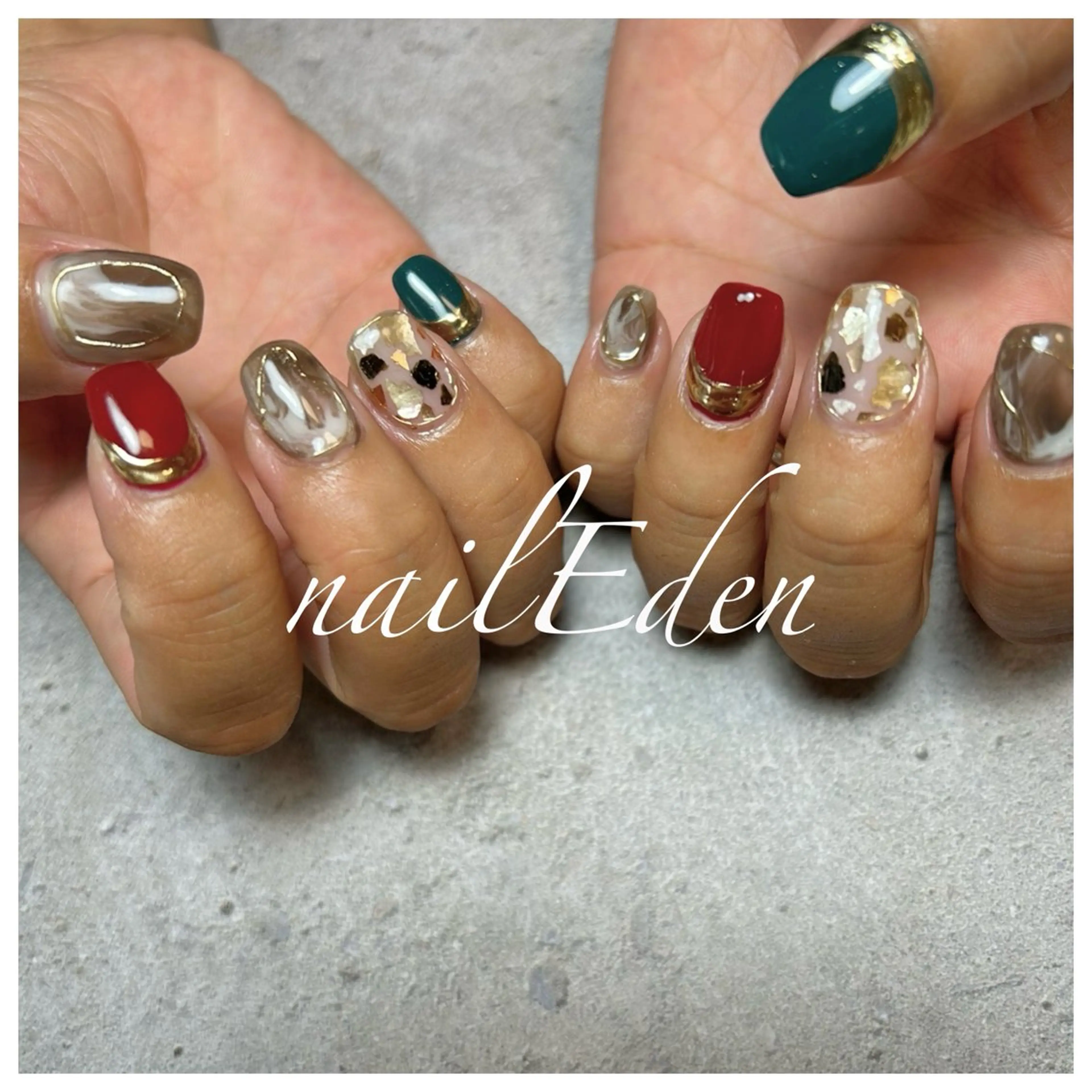ネイル 持ち込み ハンドネイル ハンドケア Eden　private nail saron所属・Eden ♾️のネイルデザイン