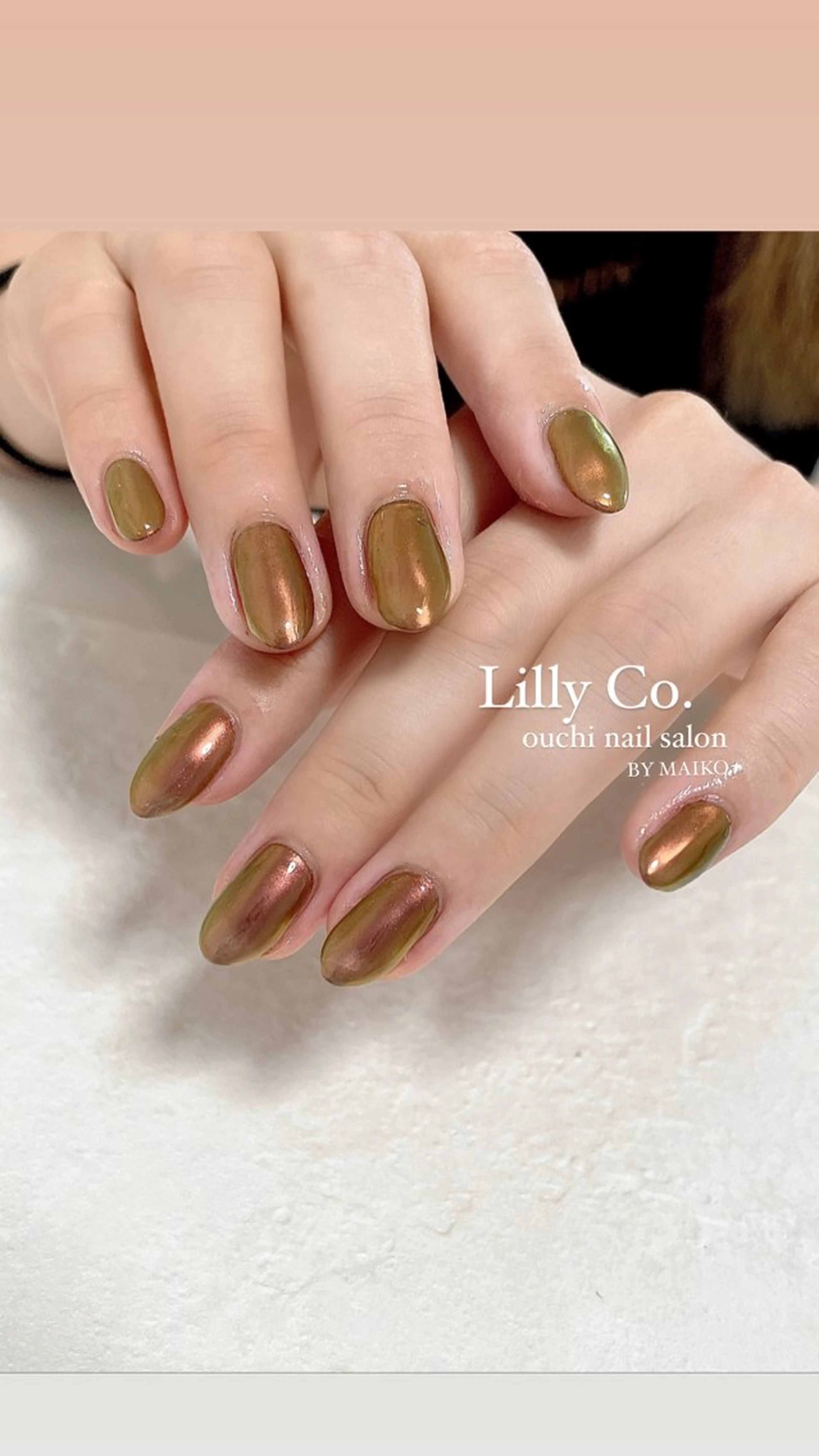 ネイル ミラーネイル ハンドネイル ハンドケア Lilly Co.のネイルデザイン