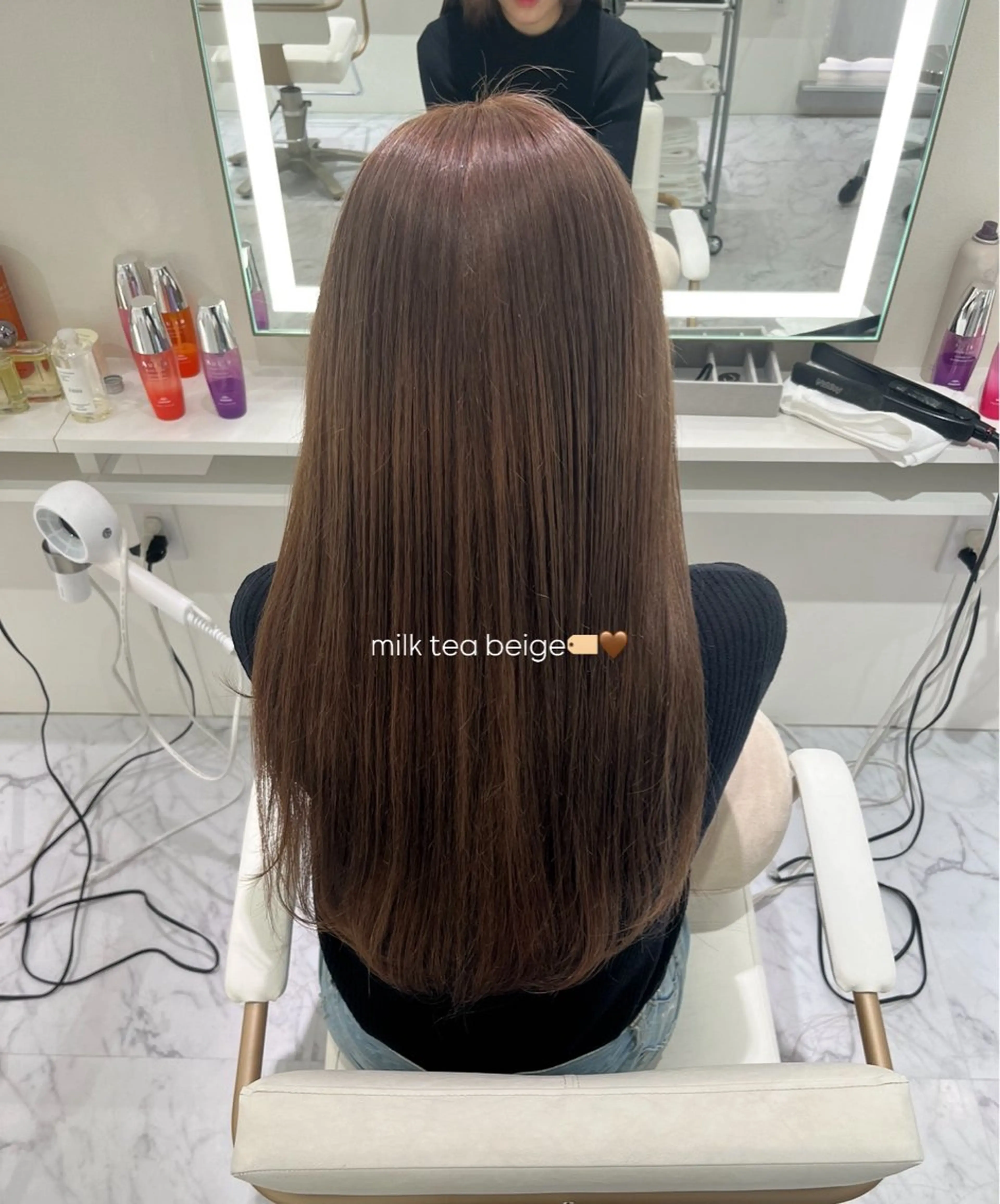 ロング カラー ヘアカラー ParveMix 🌝🫧山本 玲南のヘアスタイル