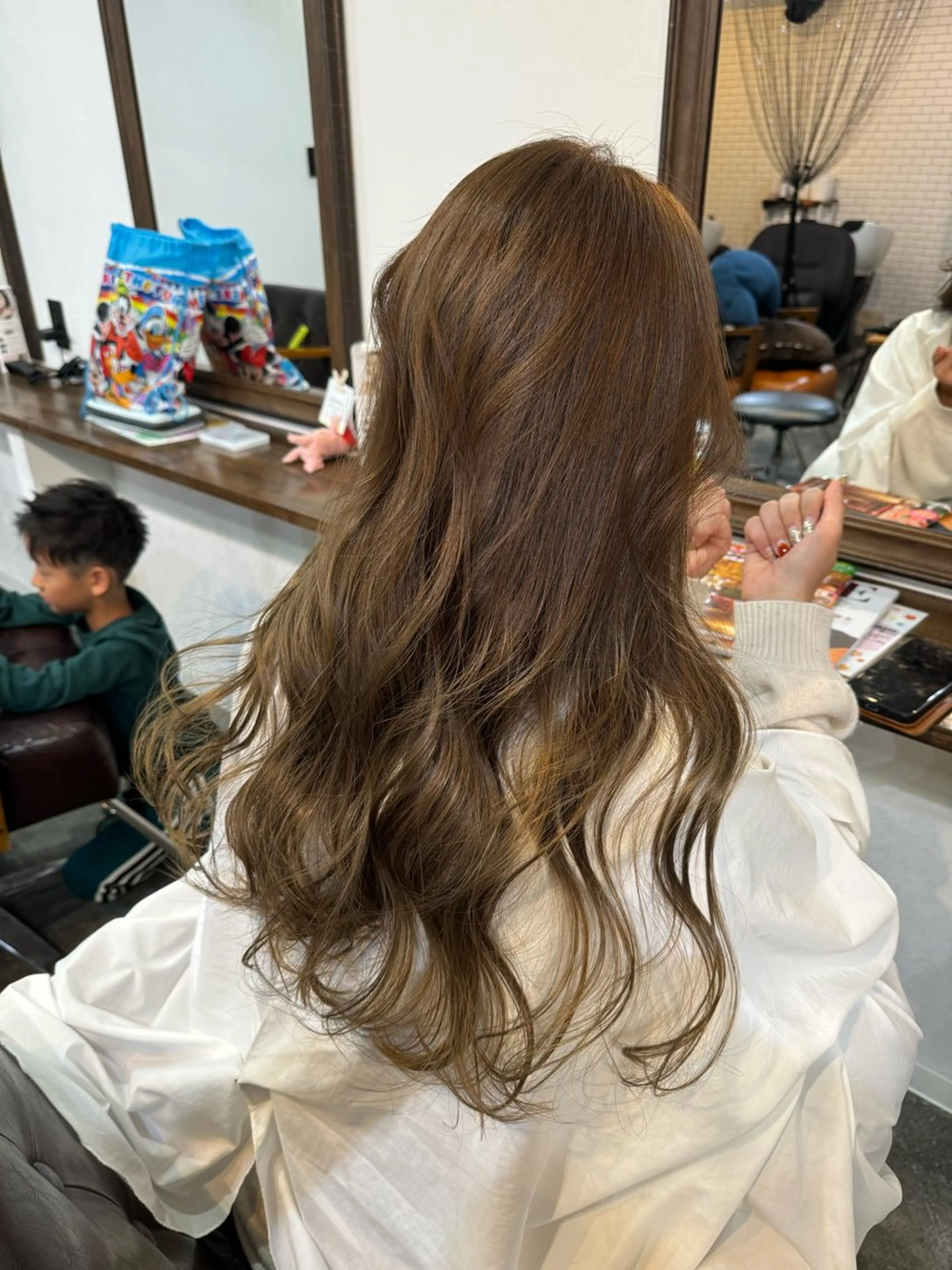 ロング カラー オリーブカラー LUDIQUE【ルディック】所属・AKI ✄のヘアスタイル