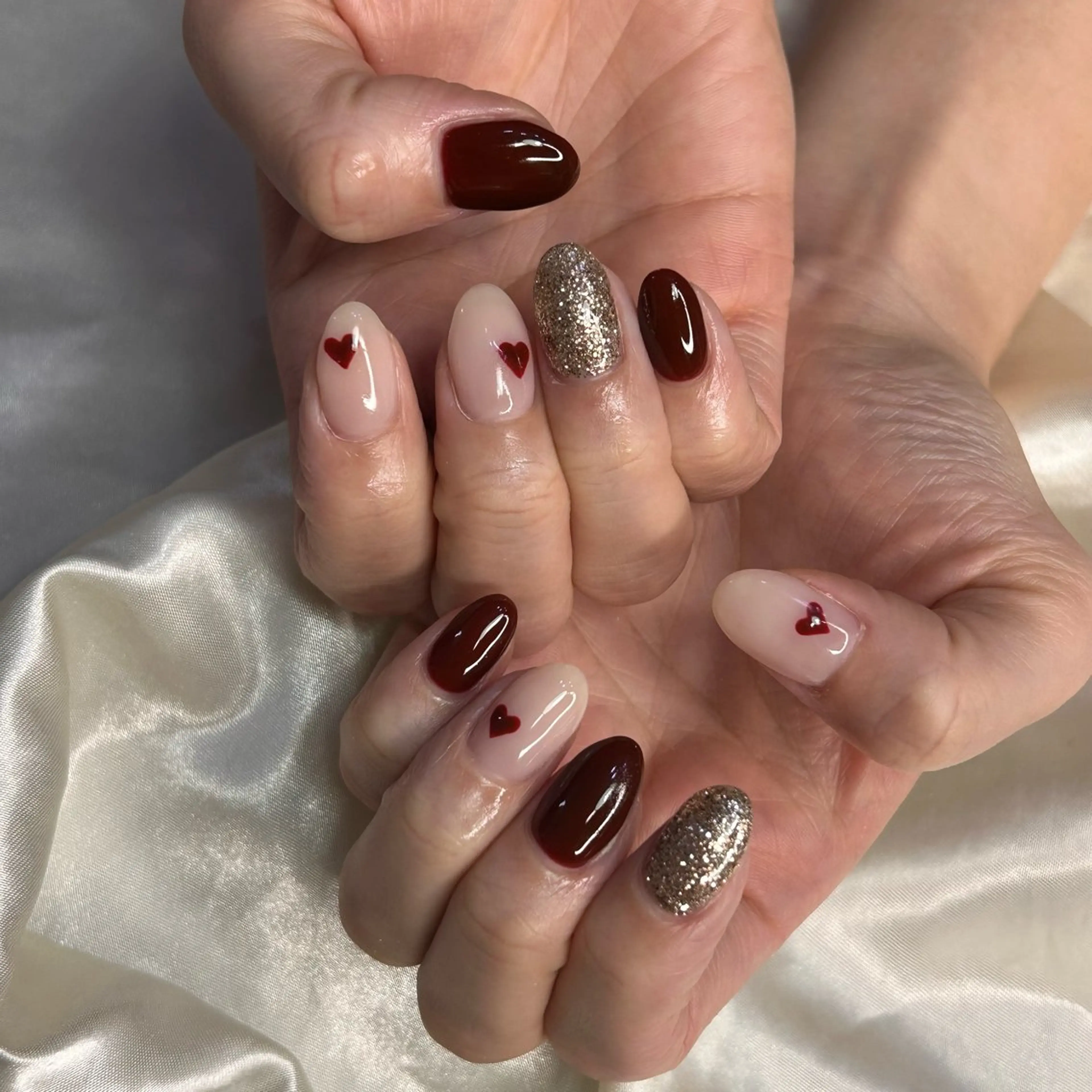 ネイル ハンドネイル 西岡 杏のネイルデザイン