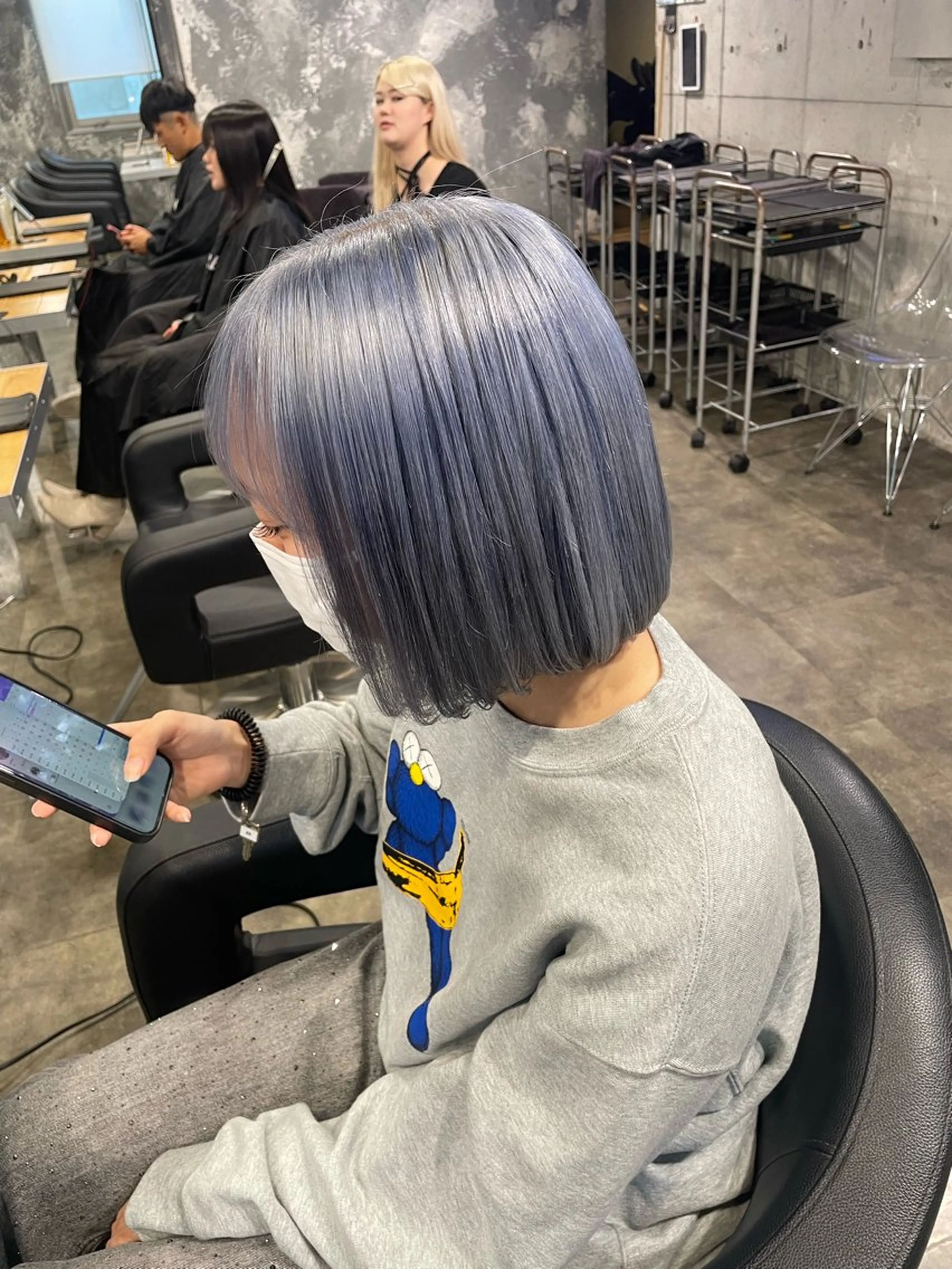ショート カラー ヘアカラー ハイトーンブロンド 横浜💞ミオのヘアスタイル