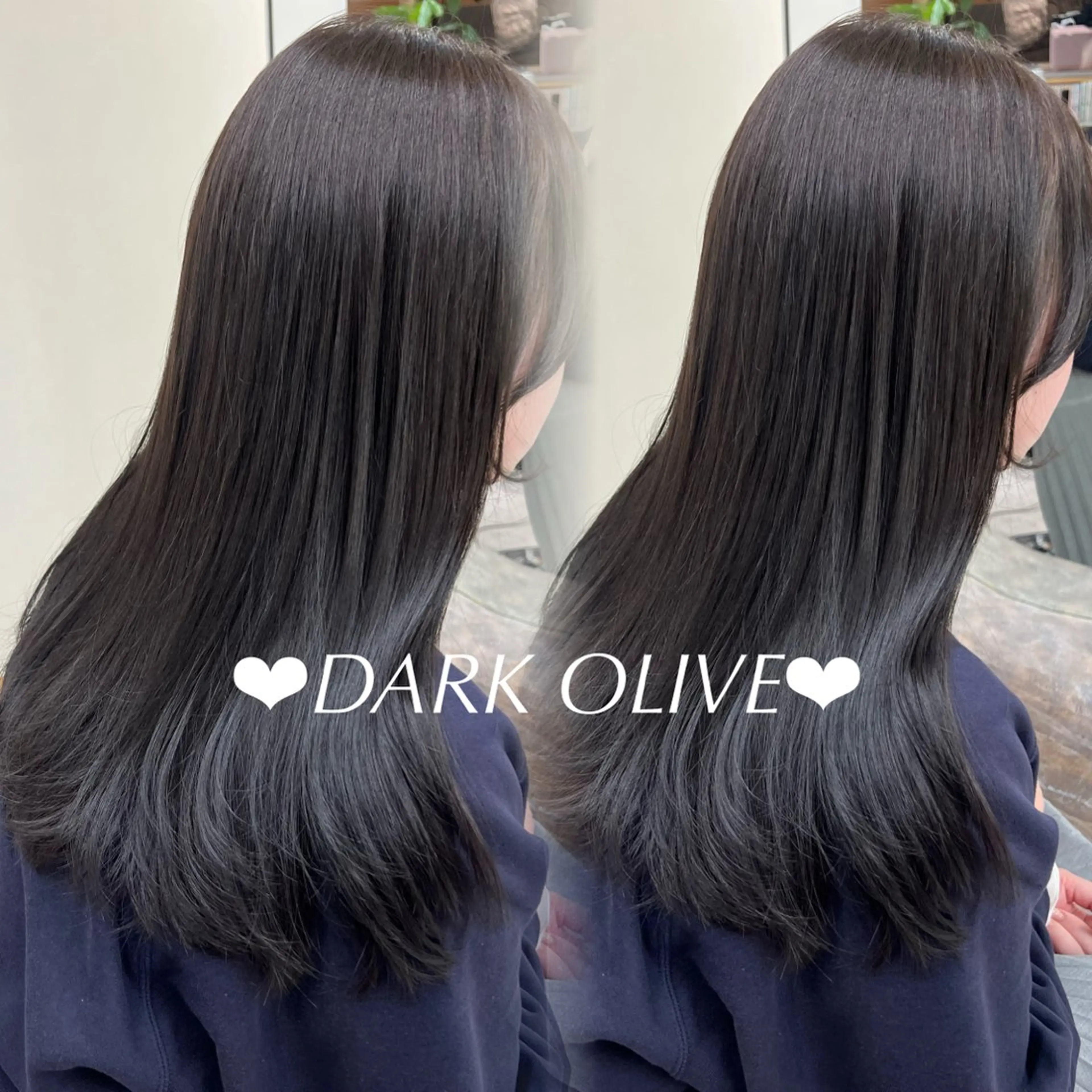 ロング 縮毛矯正 カット ヘアカラー 韓国透明感カラー 🫧SHIHO🫧のヘアスタイル