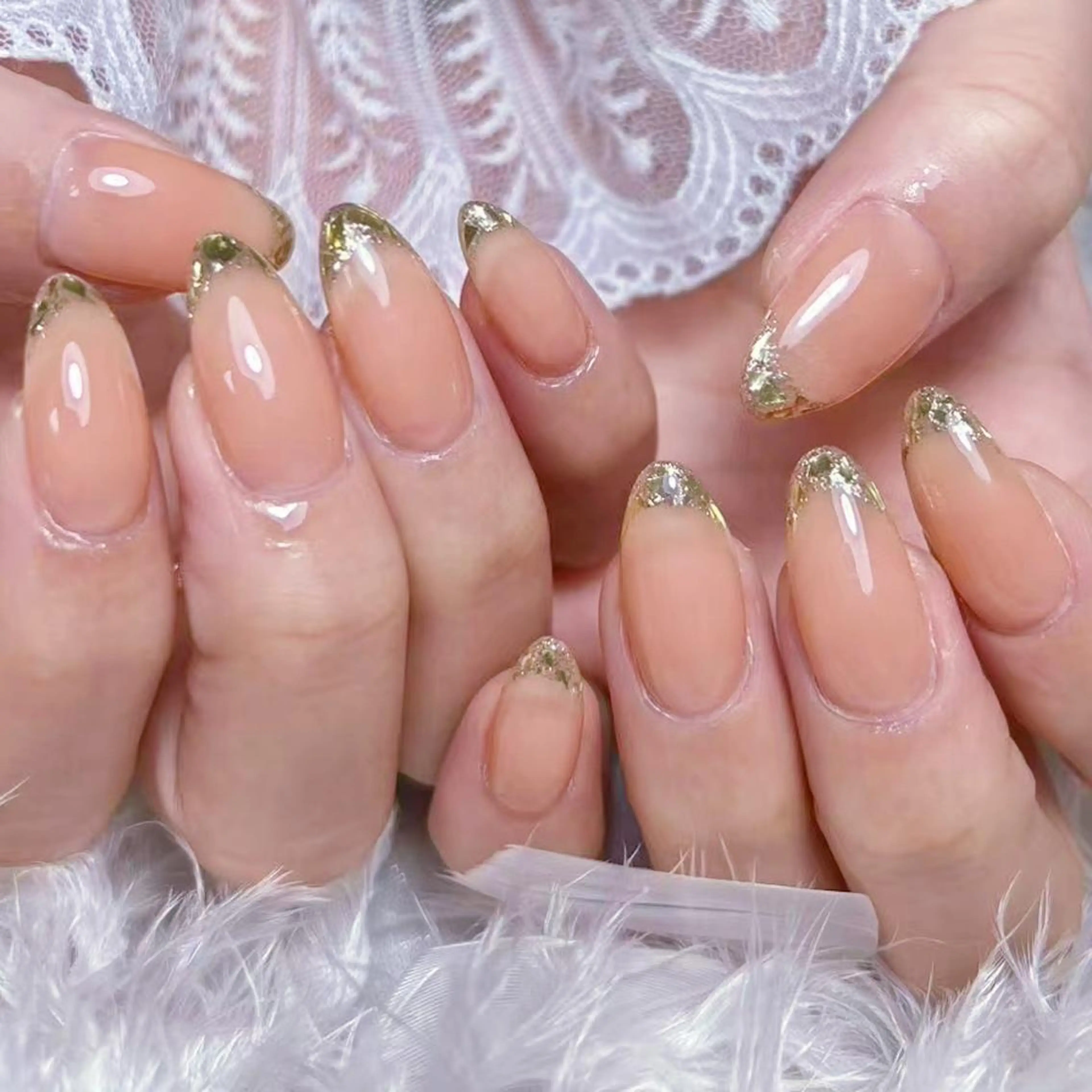 ネイル アートネイル オーロラネイル ガーリー キラキラネイル 韓国ネイル ハンドネイル DIAMOND Nail🥇のネイルデザイン