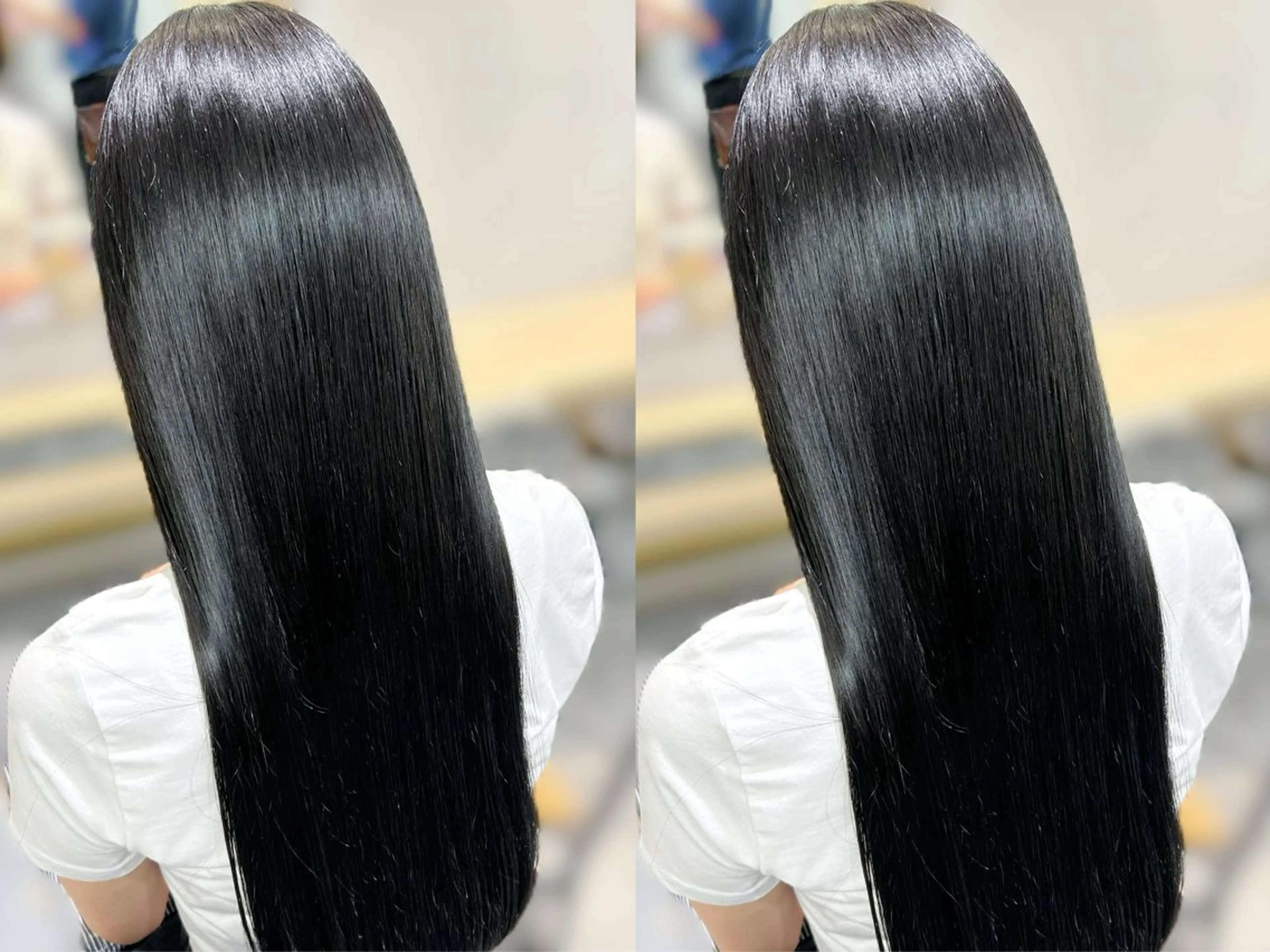 ロング カラー 縮毛矯正 抜け感大人ボブ/美髪 縮毛矯正taigaのヘアスタイル