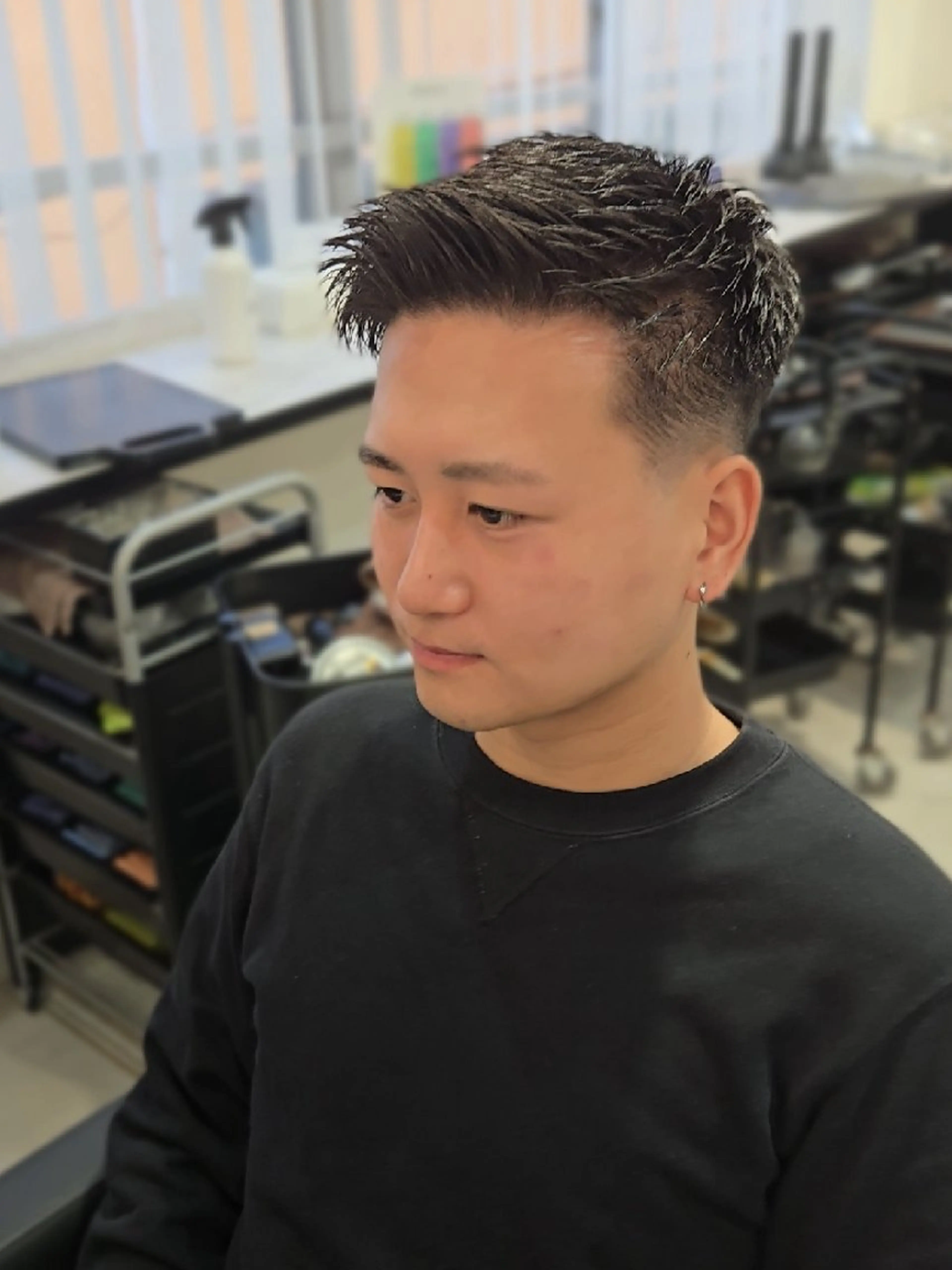 メンズ ショート メンズメッシュ カット ヘアセット Lapis 名古屋駅前店所属・LEN名古屋/パーマ 海外ヘア/メンズ特化のヘアスタイル
