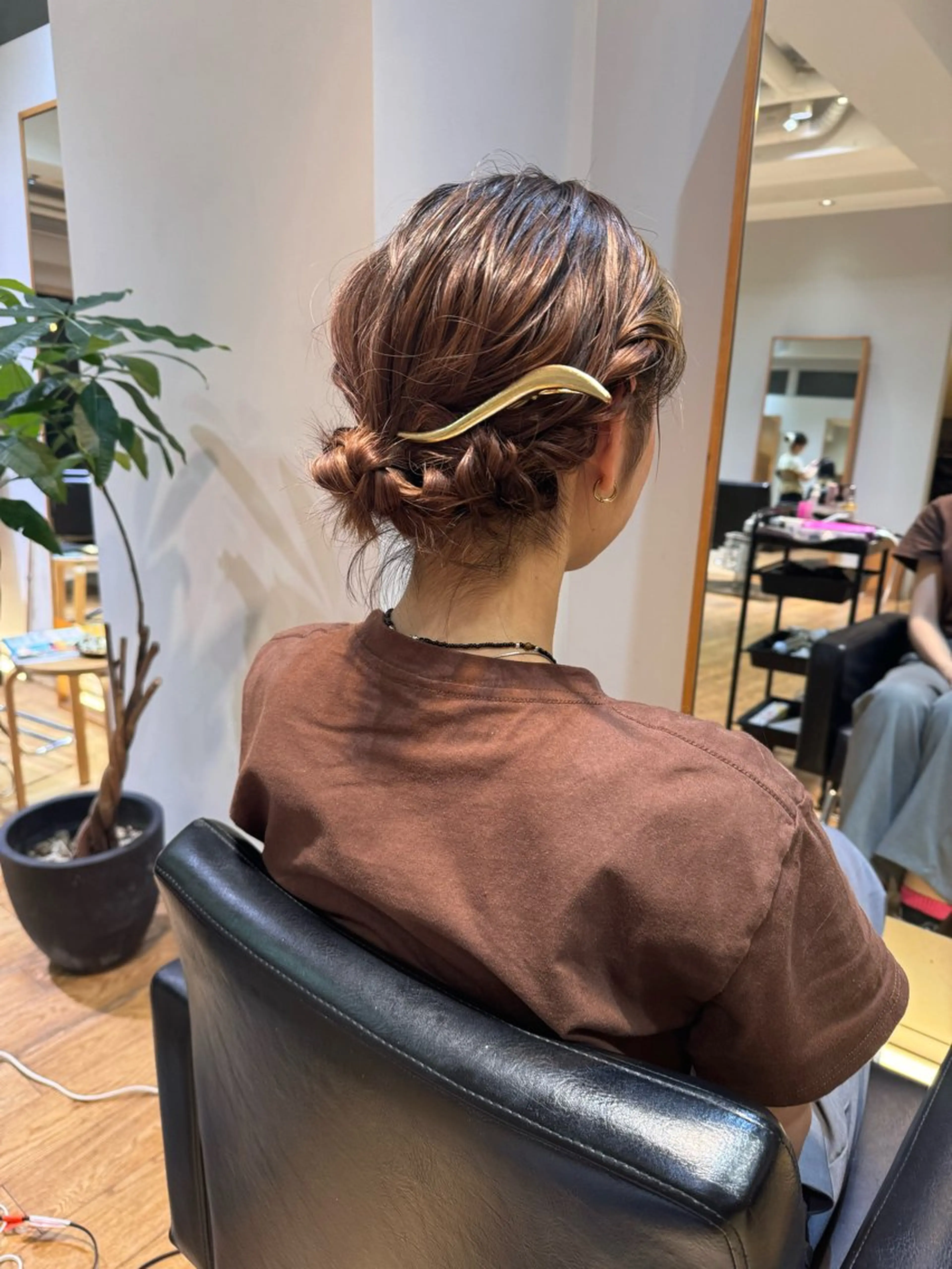 ミディアム ヘアアレンジ 【ヘアセット/美眉】 吉川玲のヘアスタイル