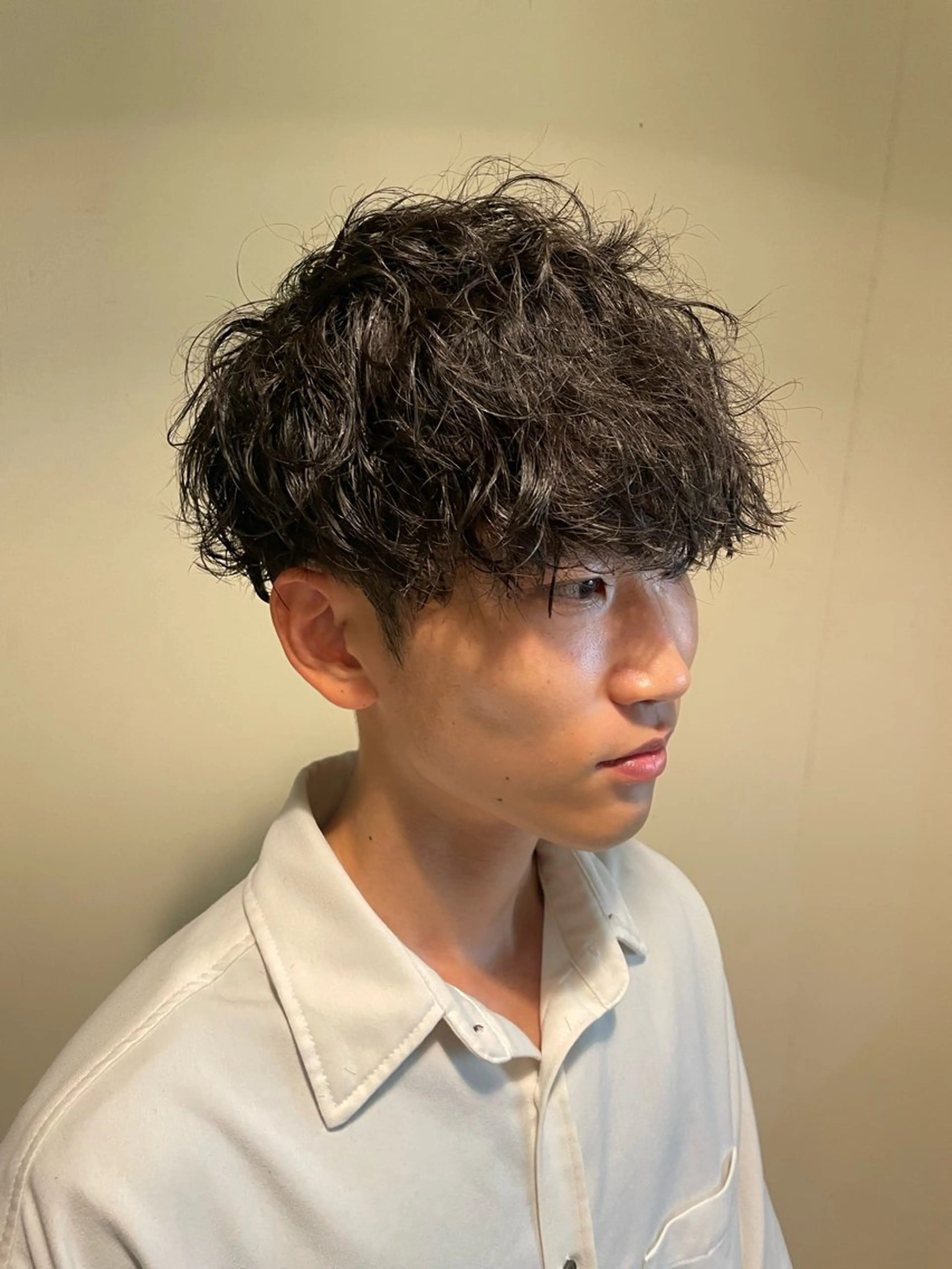 パーマ メンズ カット パーマ 💈神戸メンズ パーマ流基斗💈のヘアスタイル