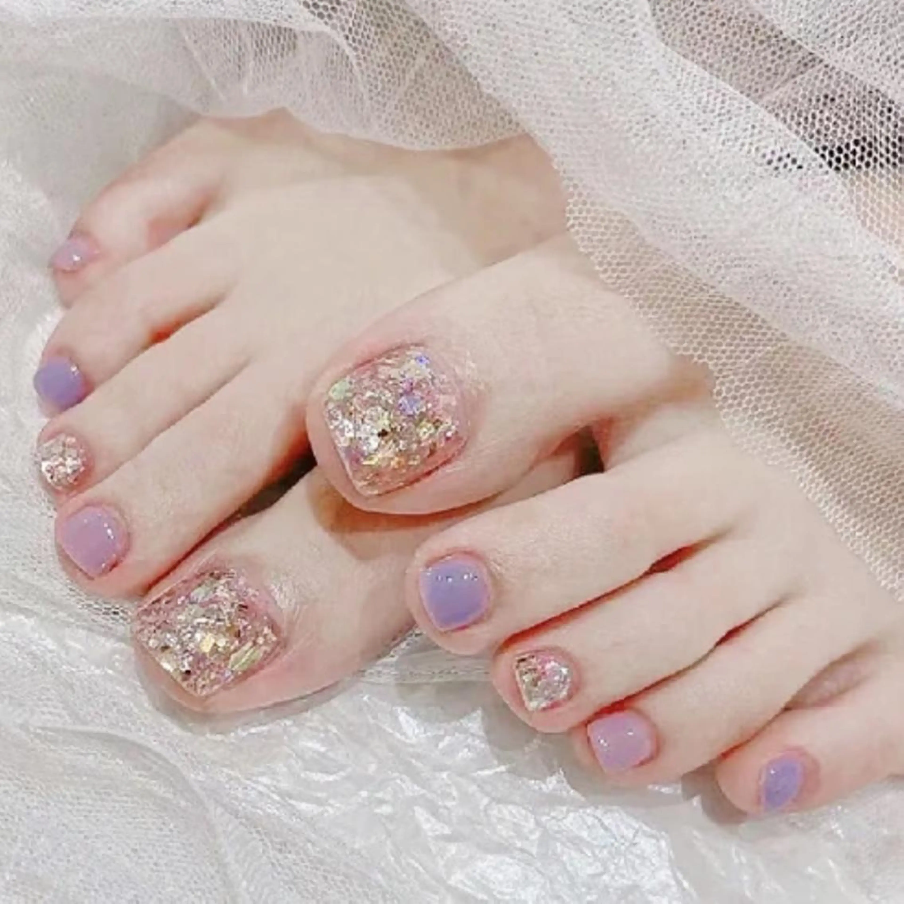 キラキラ🤩Footワンカラー💦¥3000🉐(オフ有)の写真