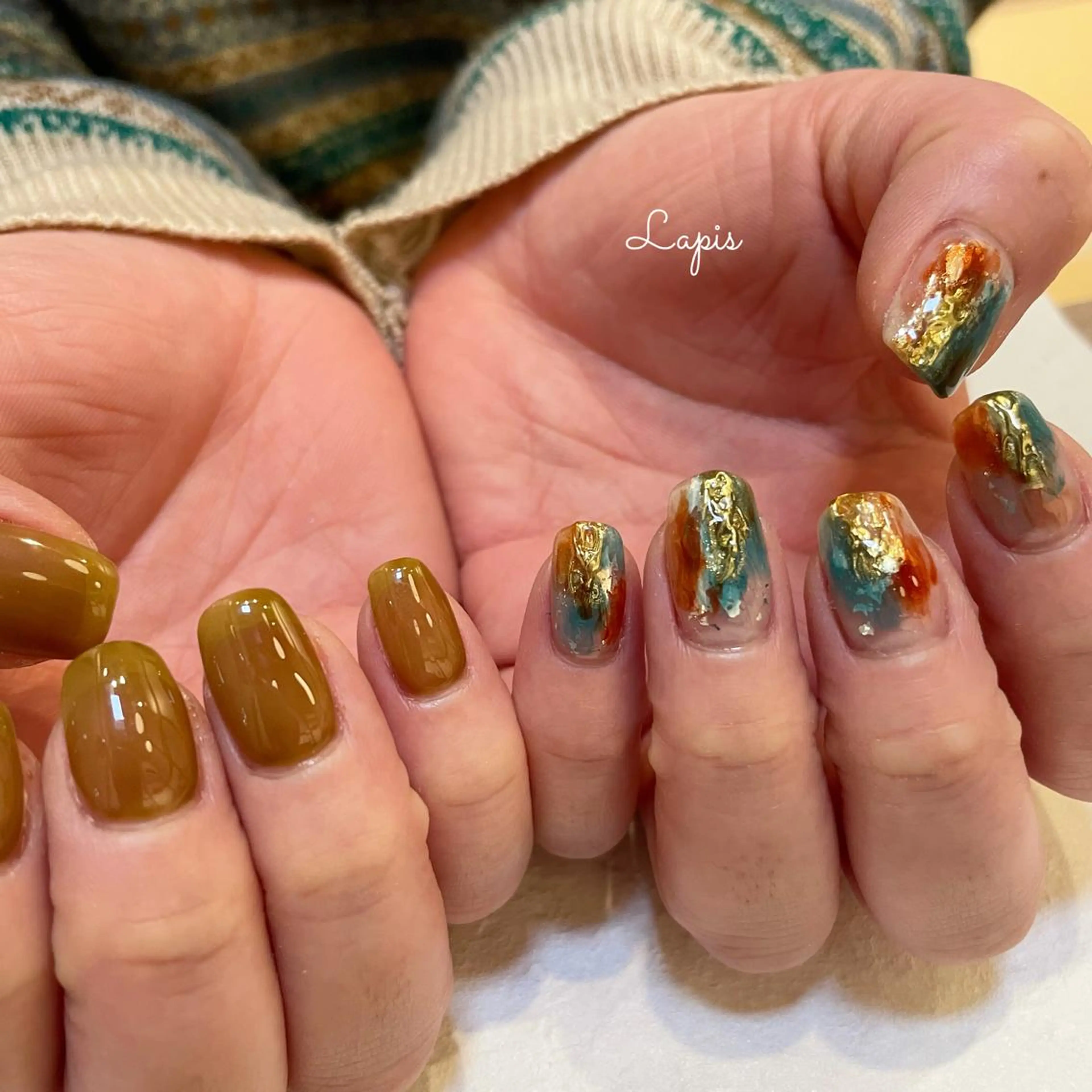 ネイル ハンドネイル Lapis *のネイルデザイン