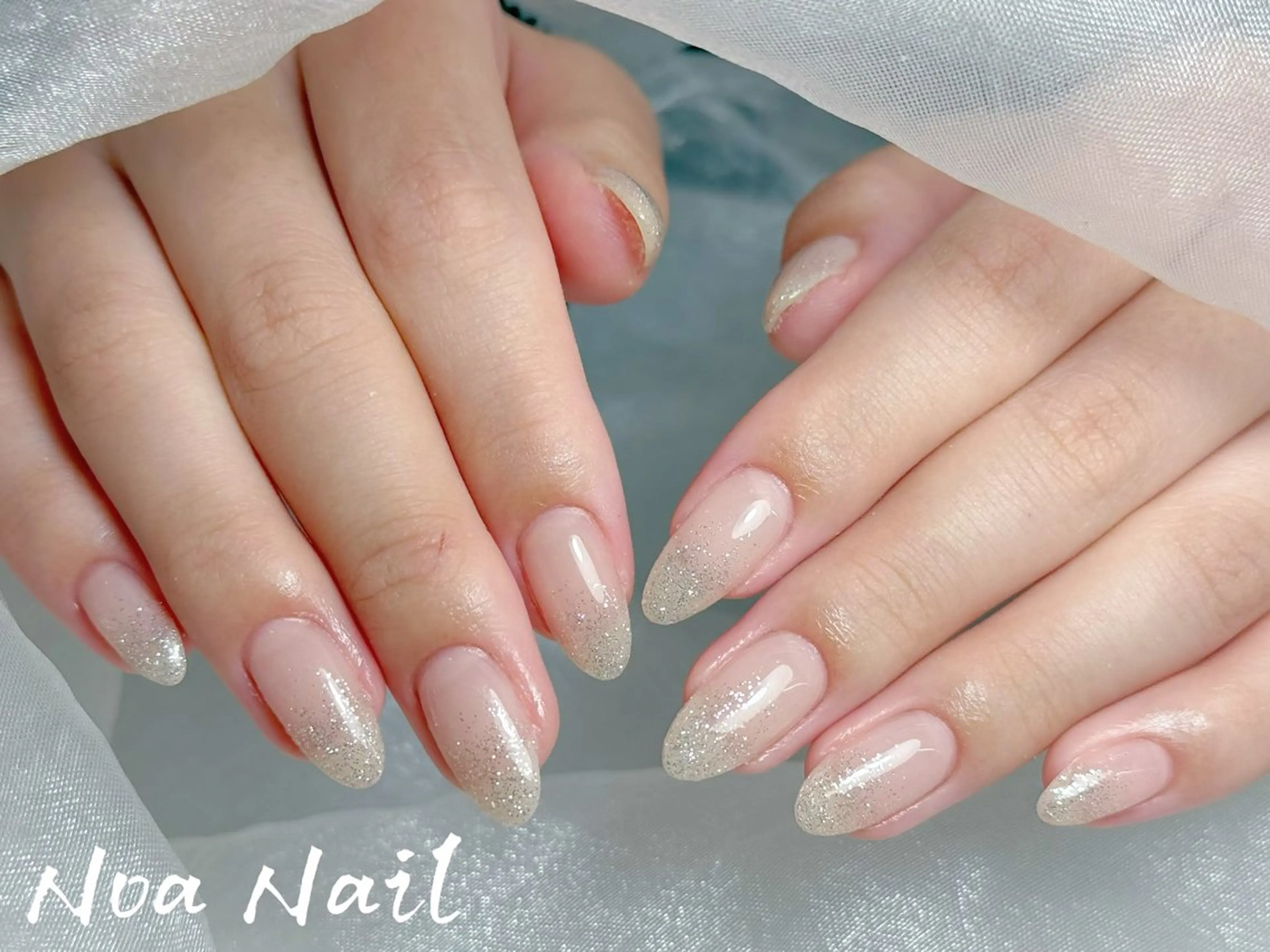 ネイル フレンチネイル グラデーション 韓国ネイル 持ち込み ニュアンスネイル ハンドネイル Noa Nailのネイルデザイン