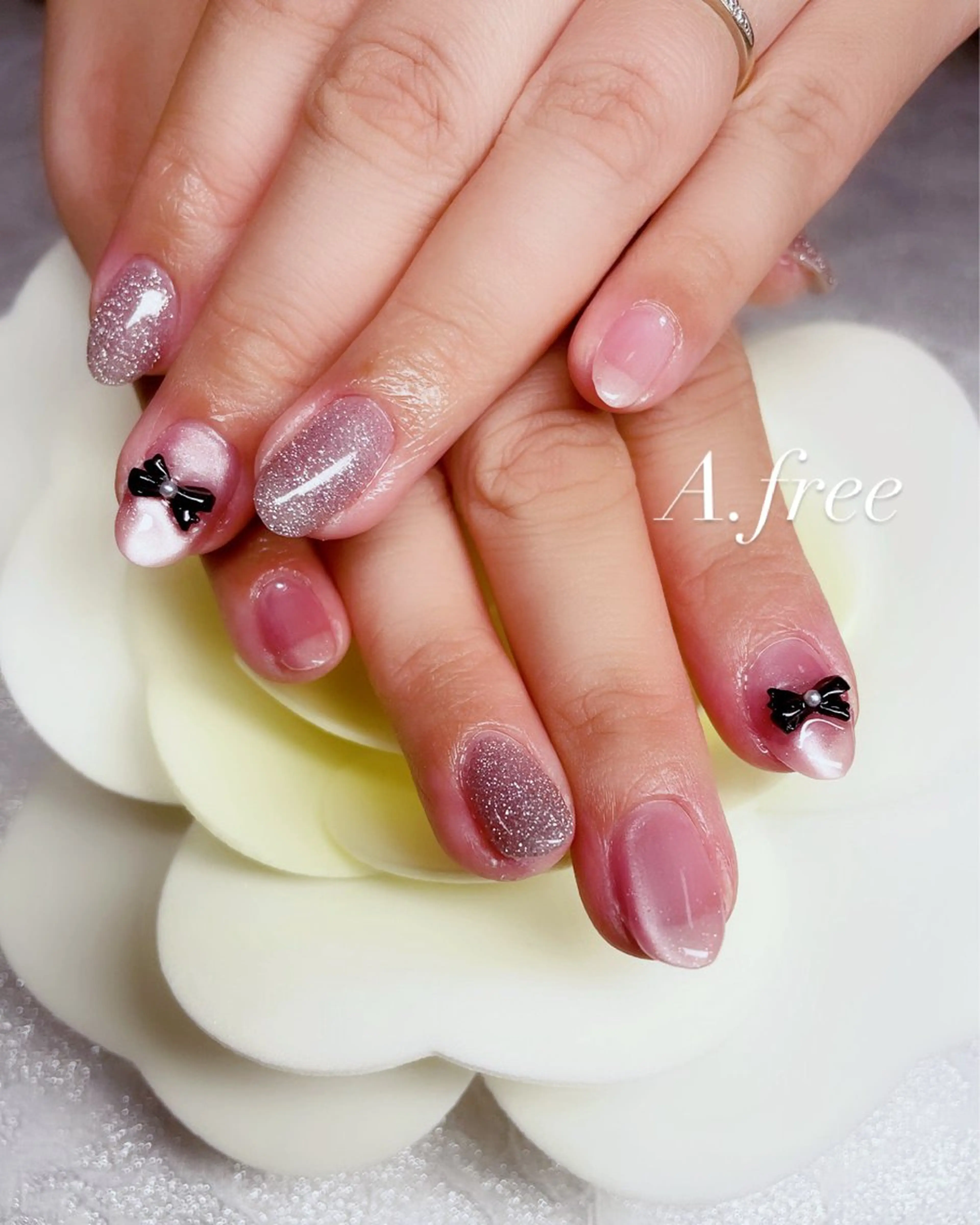 ネイル ハンドネイル A.free✧*｡ アレルギー対応✧*｡のネイルデザイン