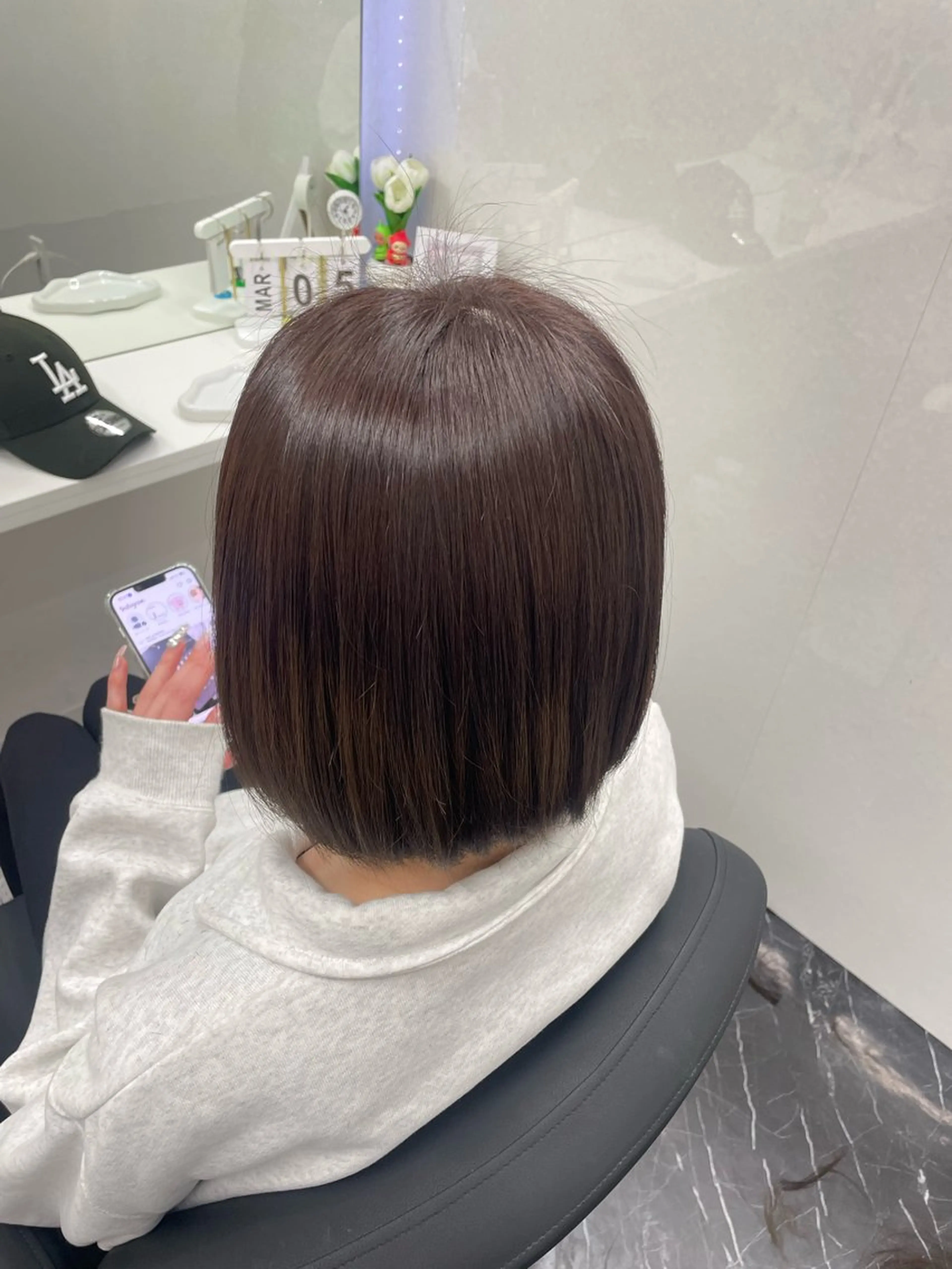 ミディアム カラー ベージュカラー Blue所属・韓国ヘア🇰🇷 りさのヘアスタイル