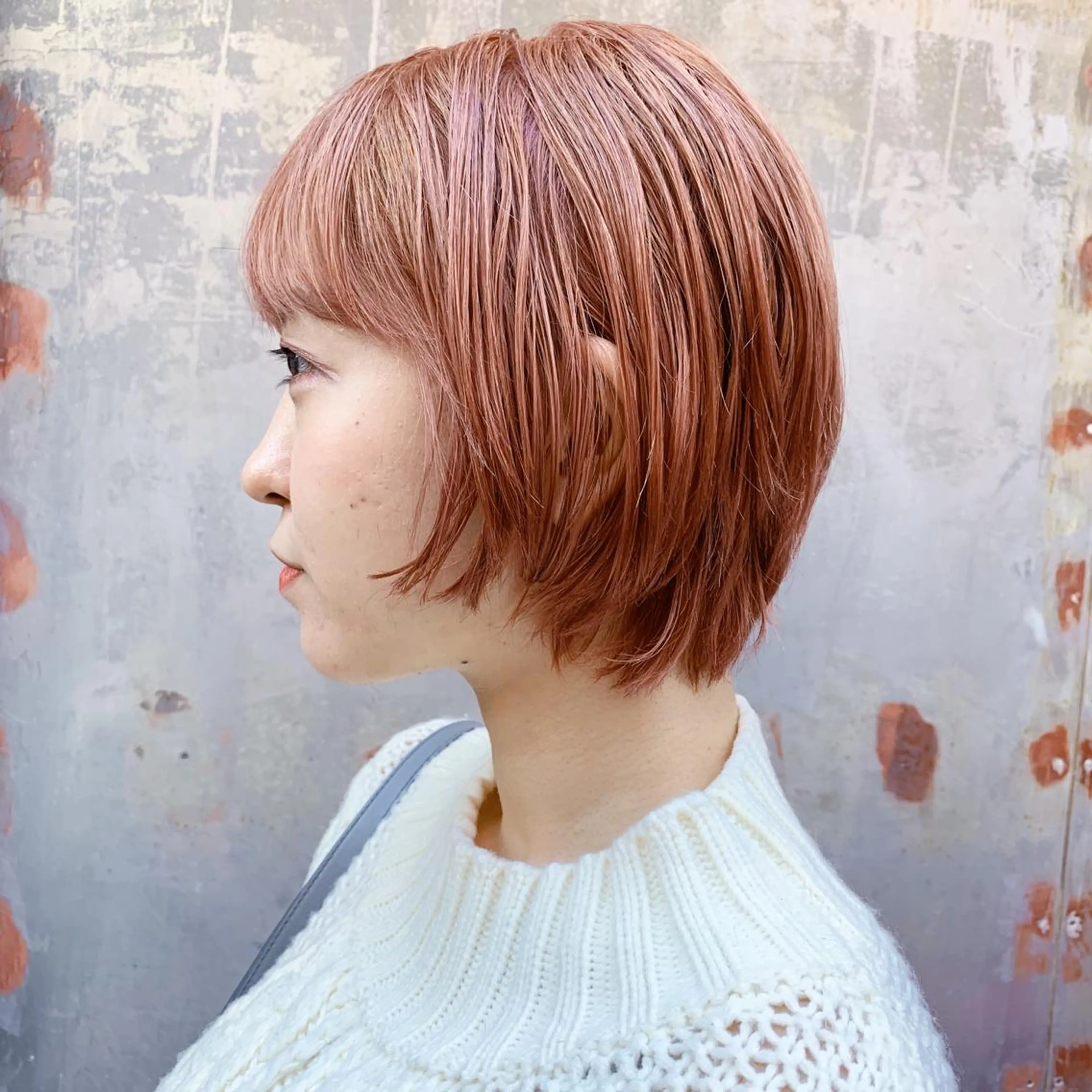 ショート カラー ピンクカラー カット ヘアカラー トリートメント ヘアセット ブリーチカラーNo. 1🌈 RYOGAのヘアスタイル