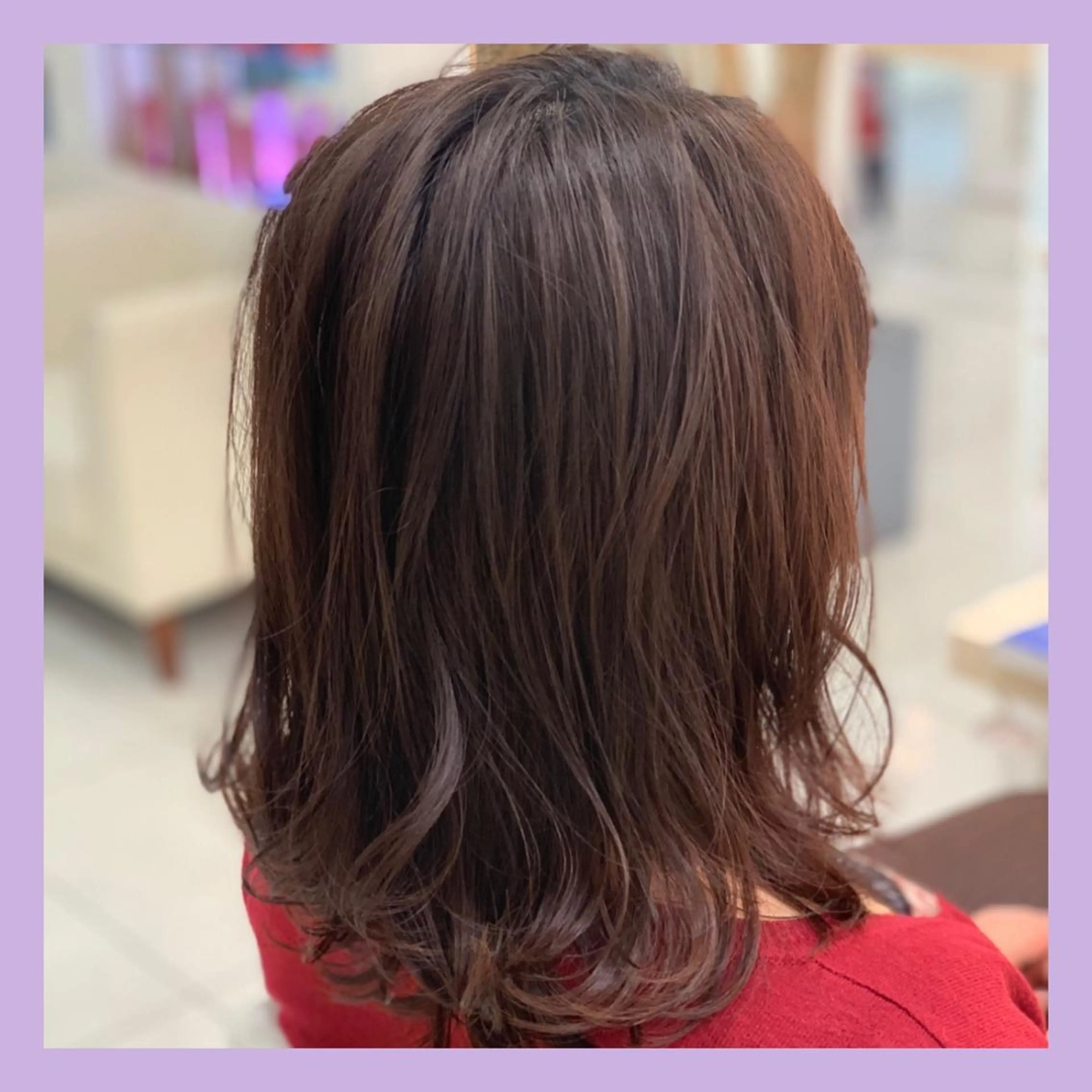 セミロング カラー 大澤 碧のヘアスタイル