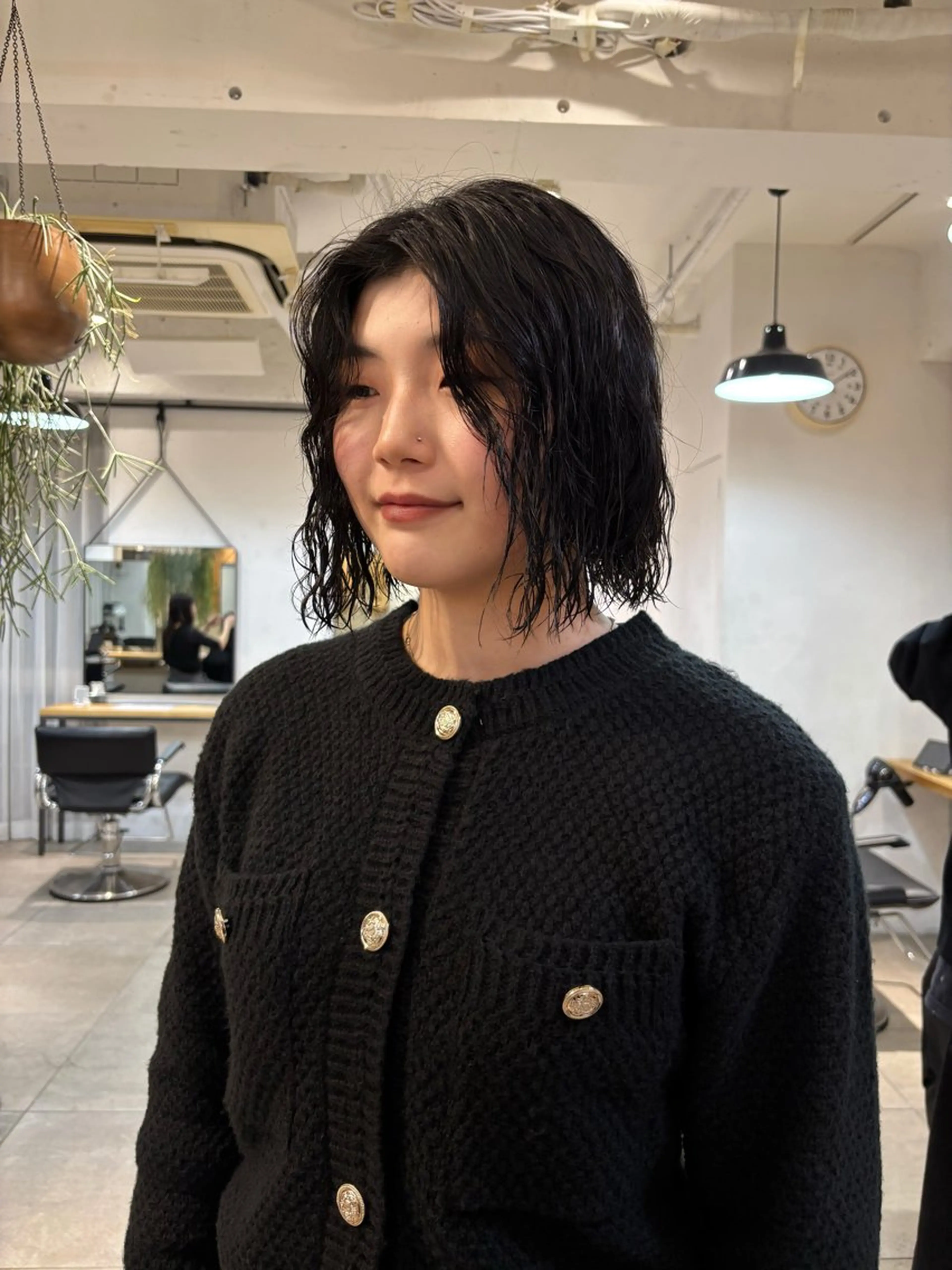 ミディアム カット パーマ まろやかカラー♡ momoka🌙のヘアスタイル