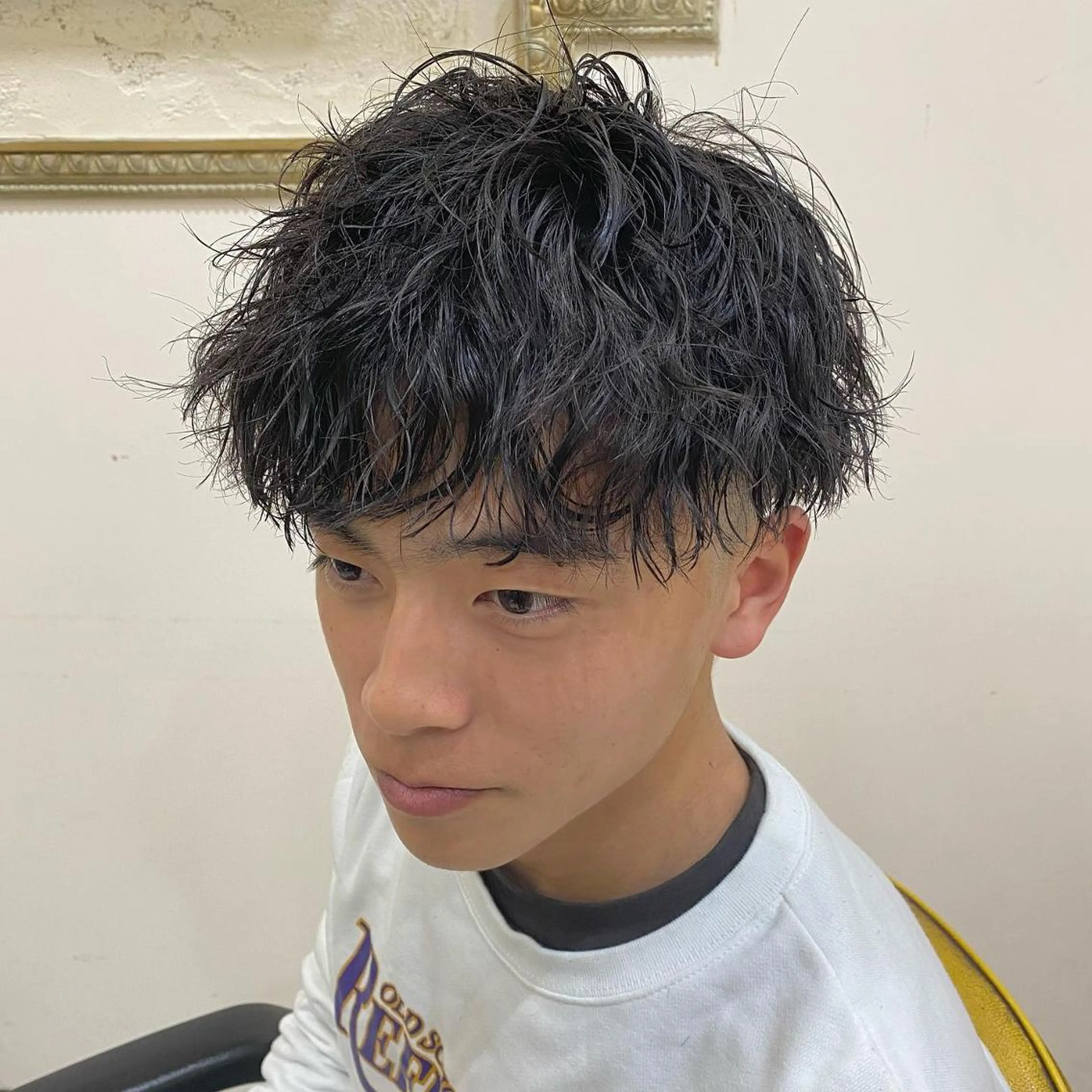 パーマ メンズ フェードカット メンズパーマ プードルパーマ メンズツイストパーマ ツイストスパイラルパーマ 年間2000名担当◎ パーマ職人/仲原佑樹のヘアスタイル