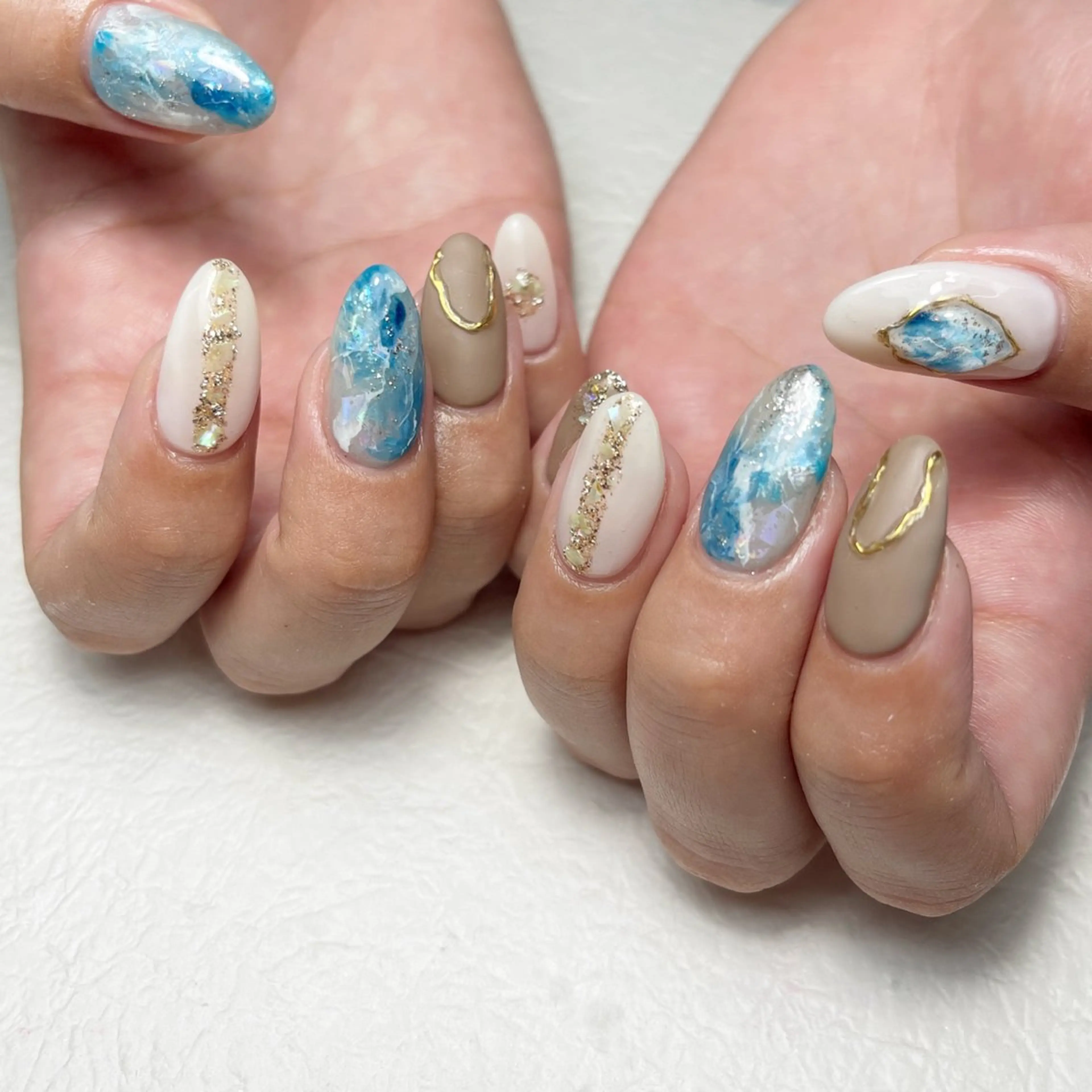 ネイル アートネイル フットネイル ジェルネイル キラキラネイル 韓国ネイル Y nail なんば堀江店のネイルデザイン