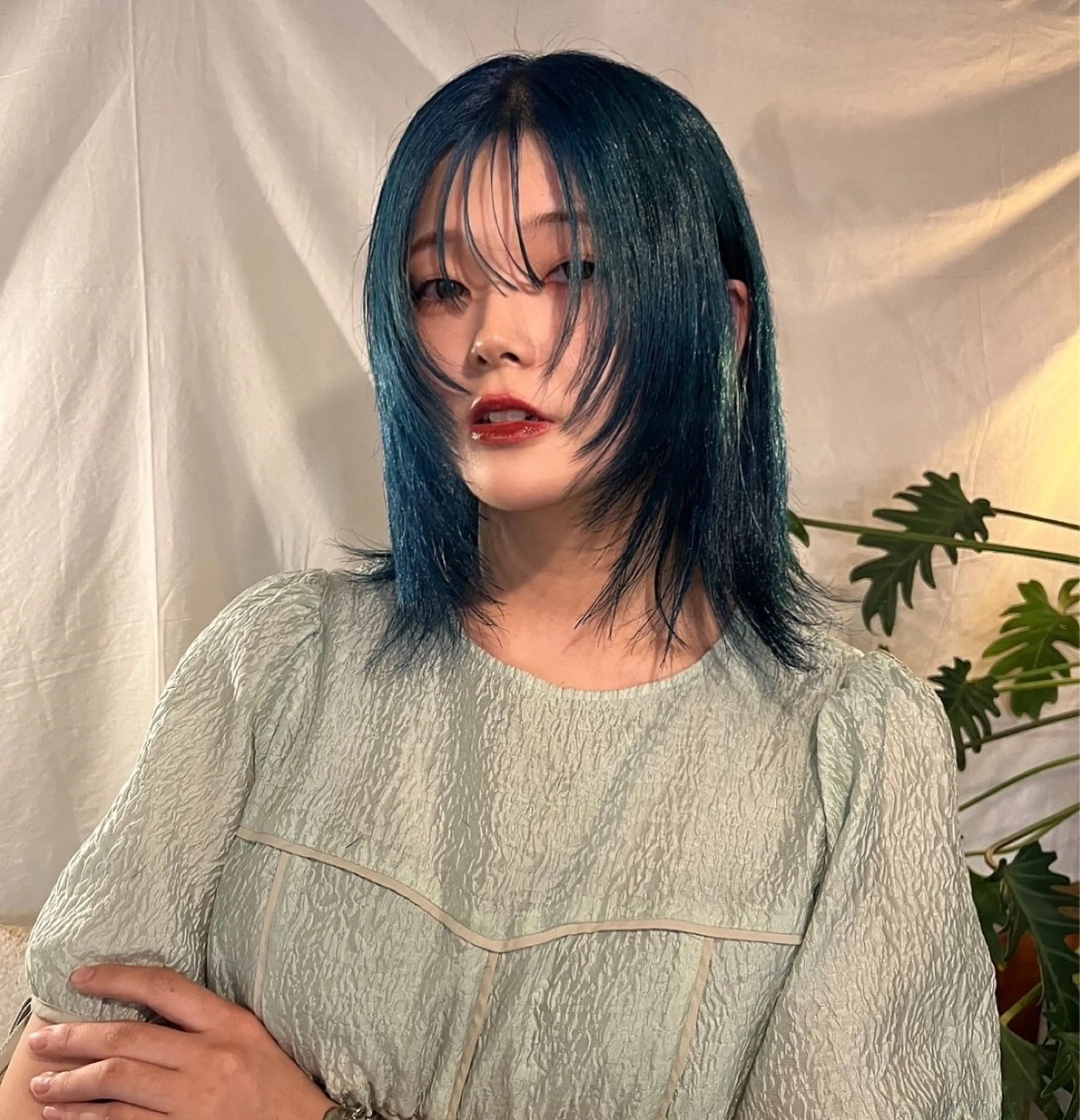 ミディアム カラー ヘアカラー gattaca cocoroのヘアスタイル