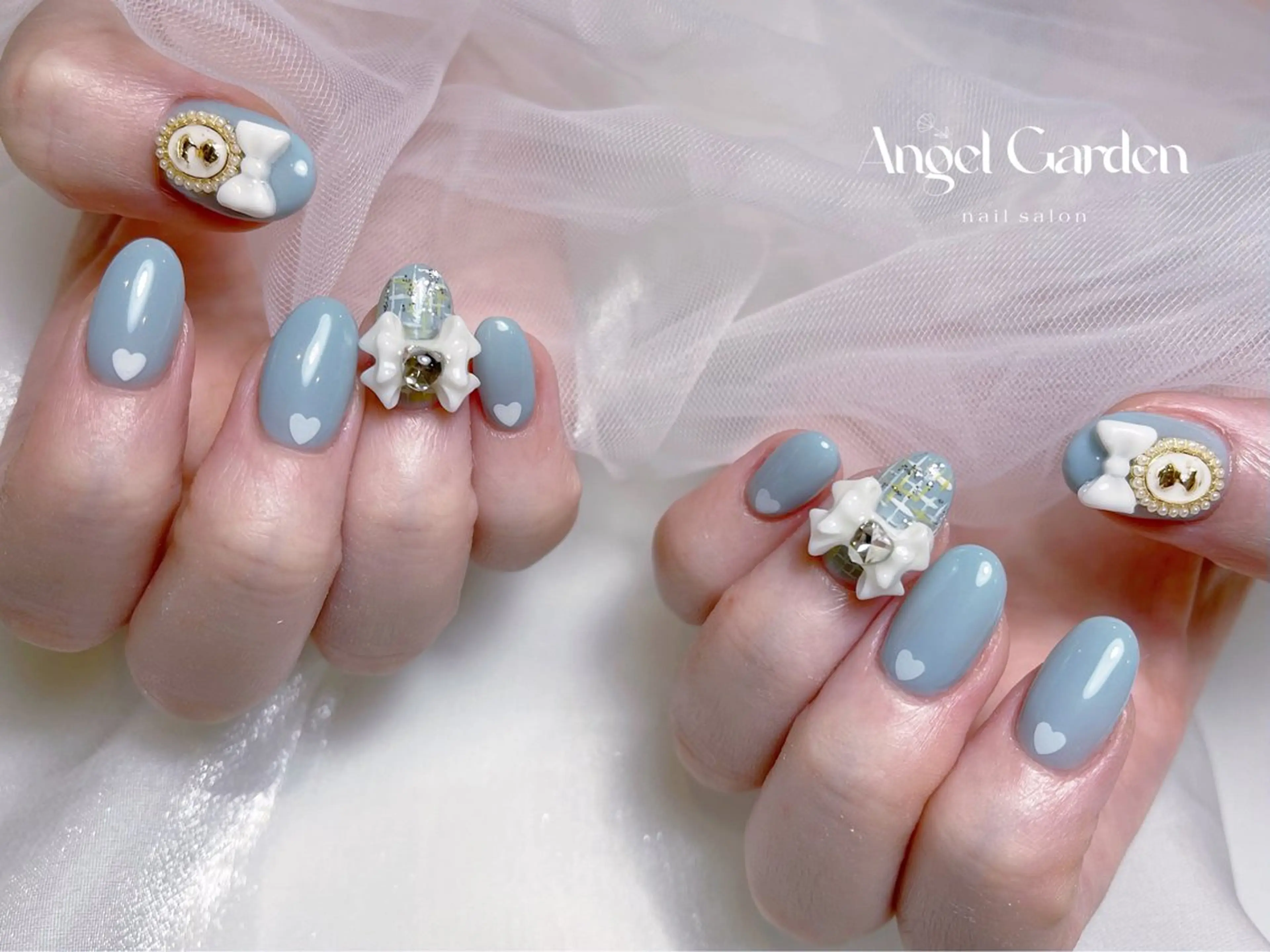ネイル スカルプネイル Angel Gardenのネイルデザイン