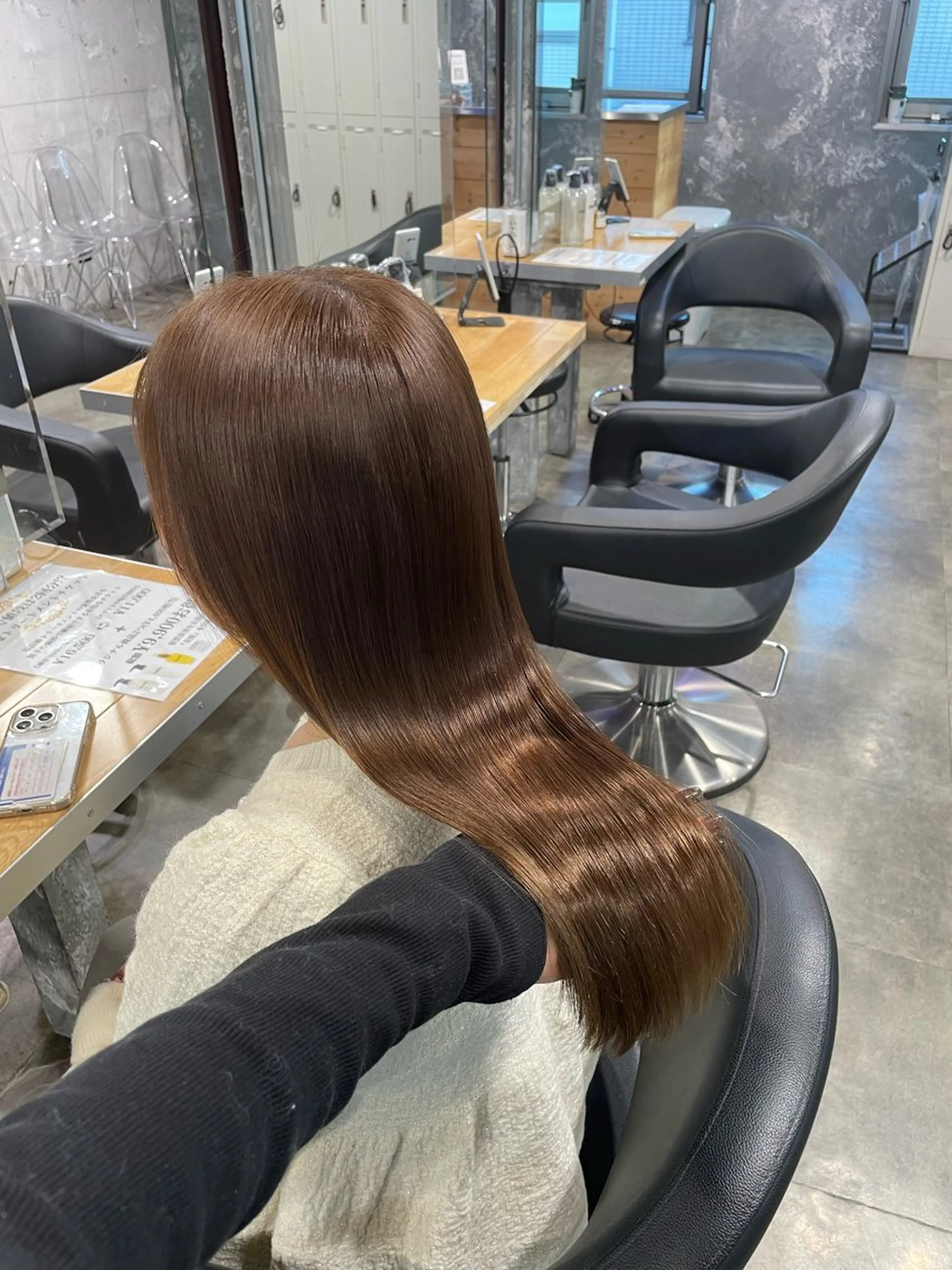 カラー ヘアカラー 🤍韓国ヘア🤍透明 感ベージュ/まりんのヘアスタイル
