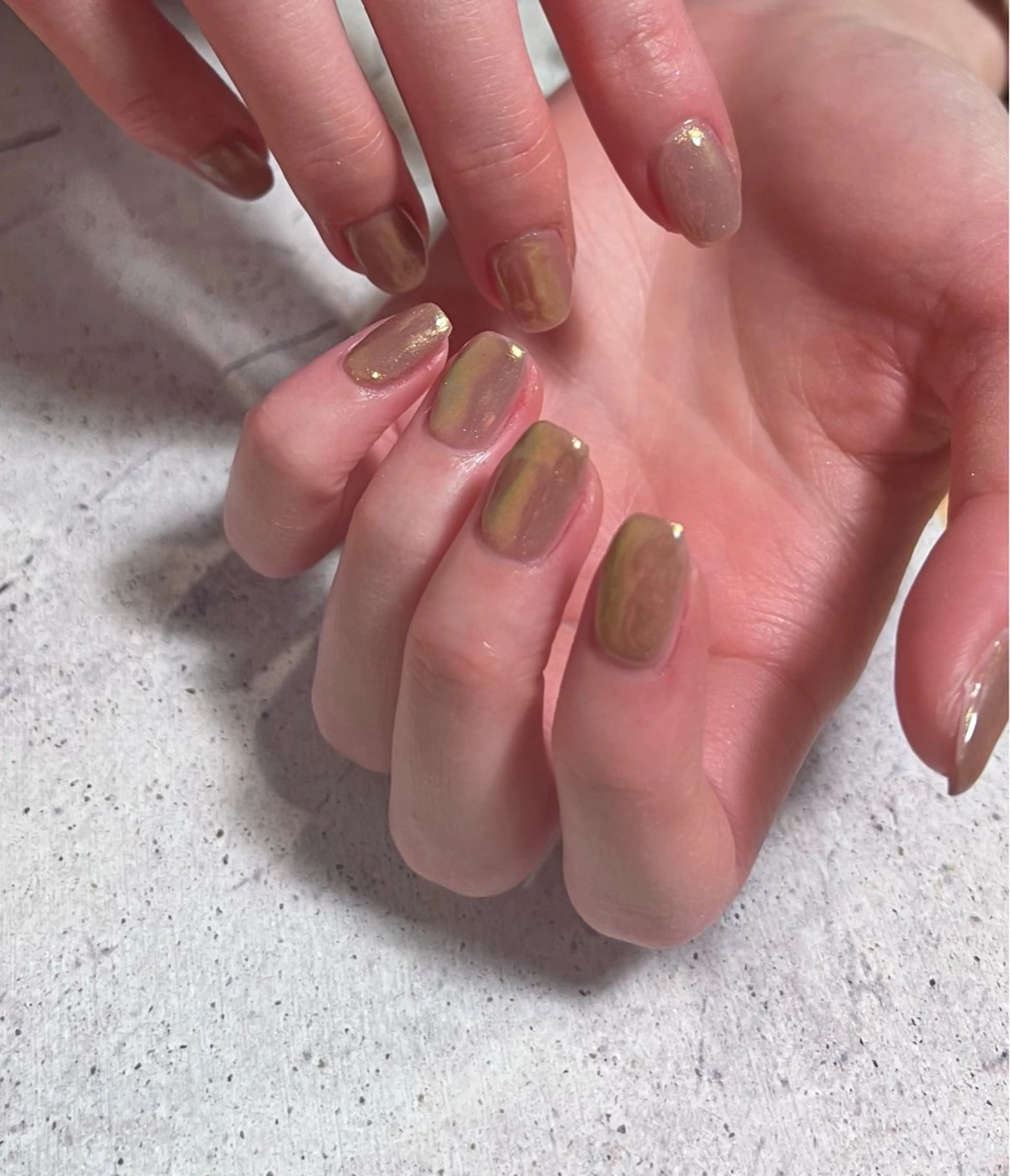 ネイル オーロラネイル ワンカラーネイル charmant nailのネイルデザイン
