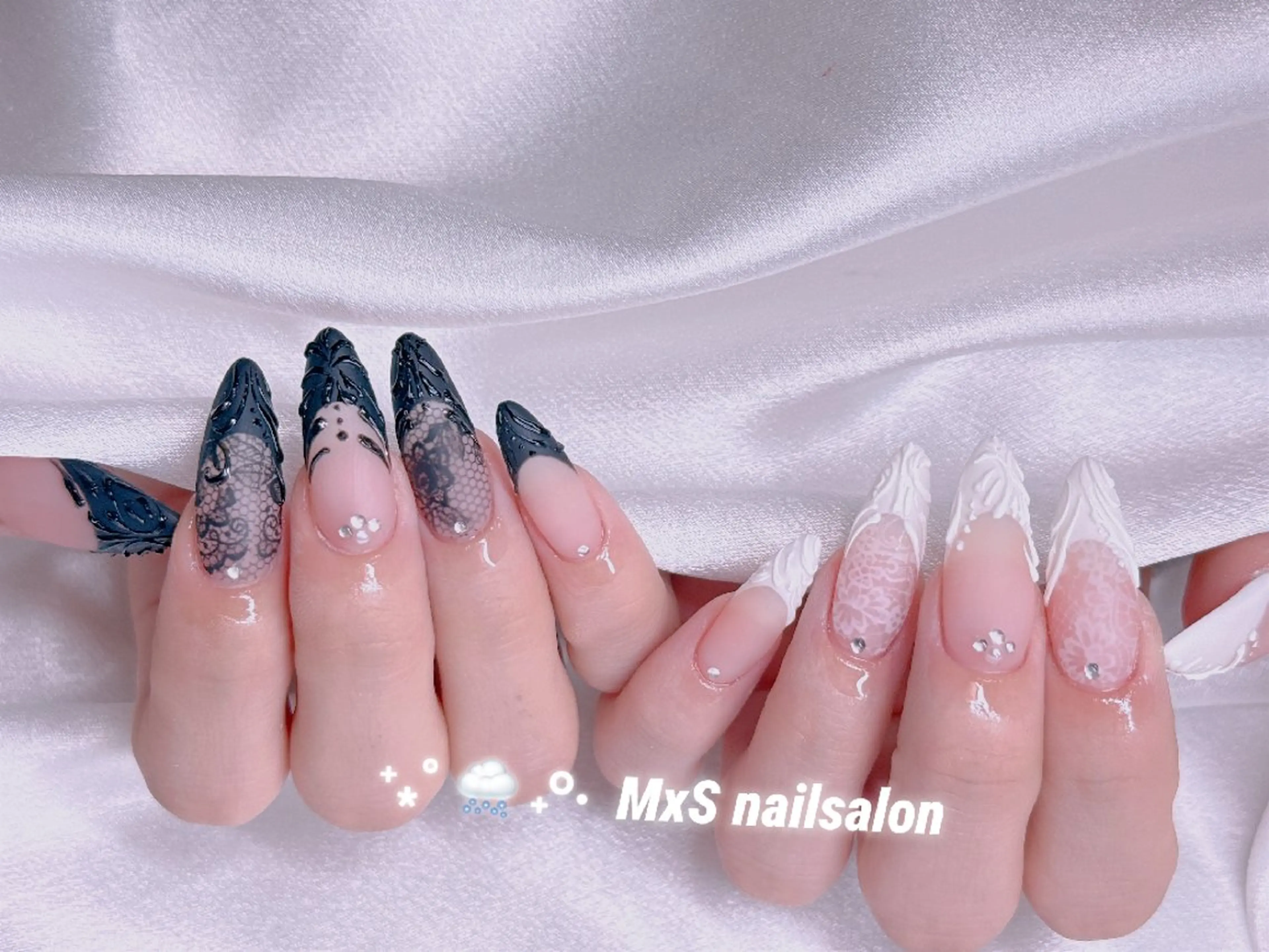 ネイル アートネイル フラッシュネイル フラッシュマグ フットネイル ジェルネイル ハンドネイル MxS Nail(長さだし/フィルイン/マグネット/韓国ネイル/ワンホンネイル/ワンカラー)所属・MxS リィリィのネイルデザイン