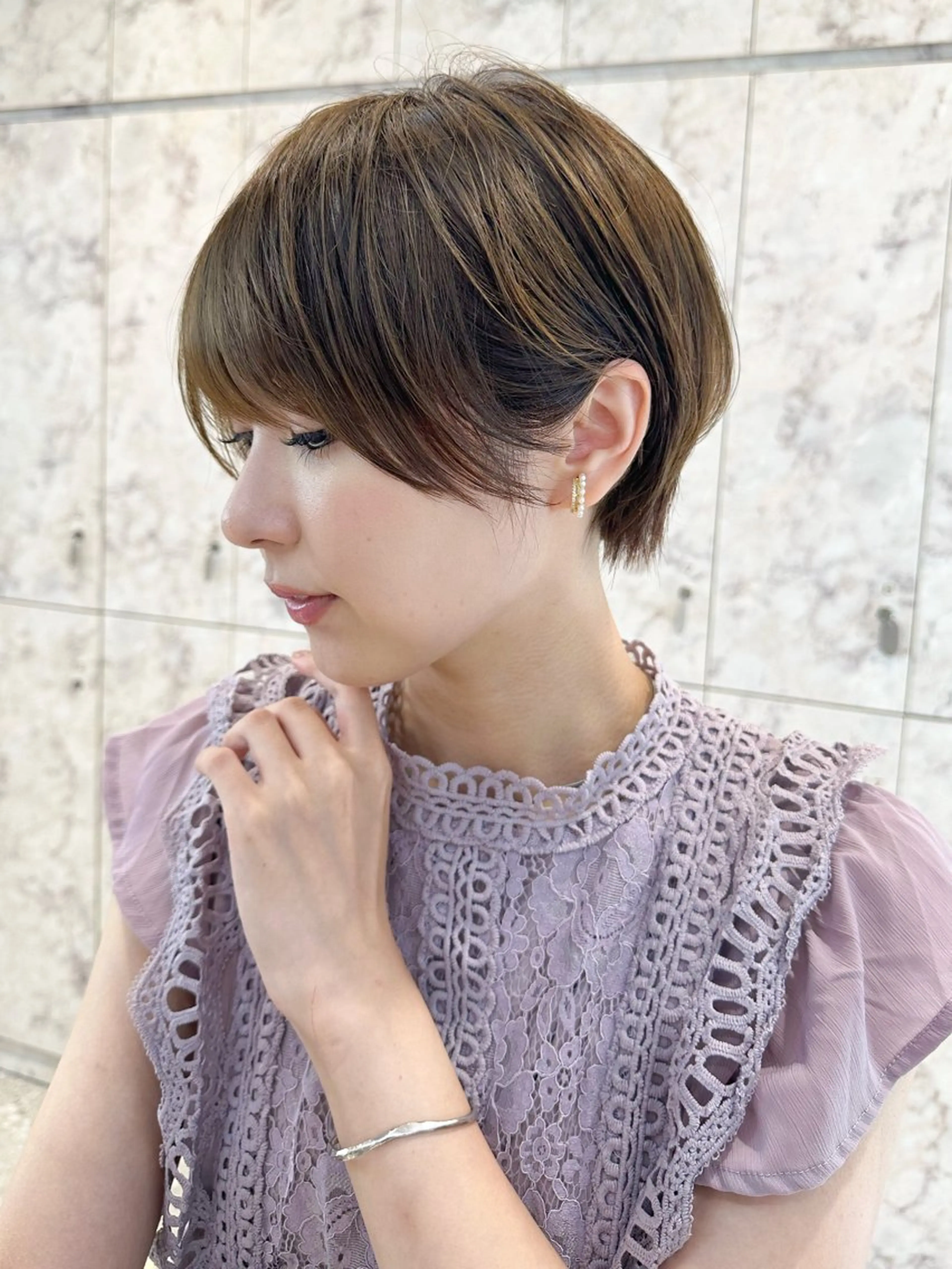 ショート カラー パーマ ヘアアレンジ メンズ カット ヘアカラー トリートメント 新宿/髪質改善/艶髪 韓国ヘア/大重聖斗のヘアスタイル