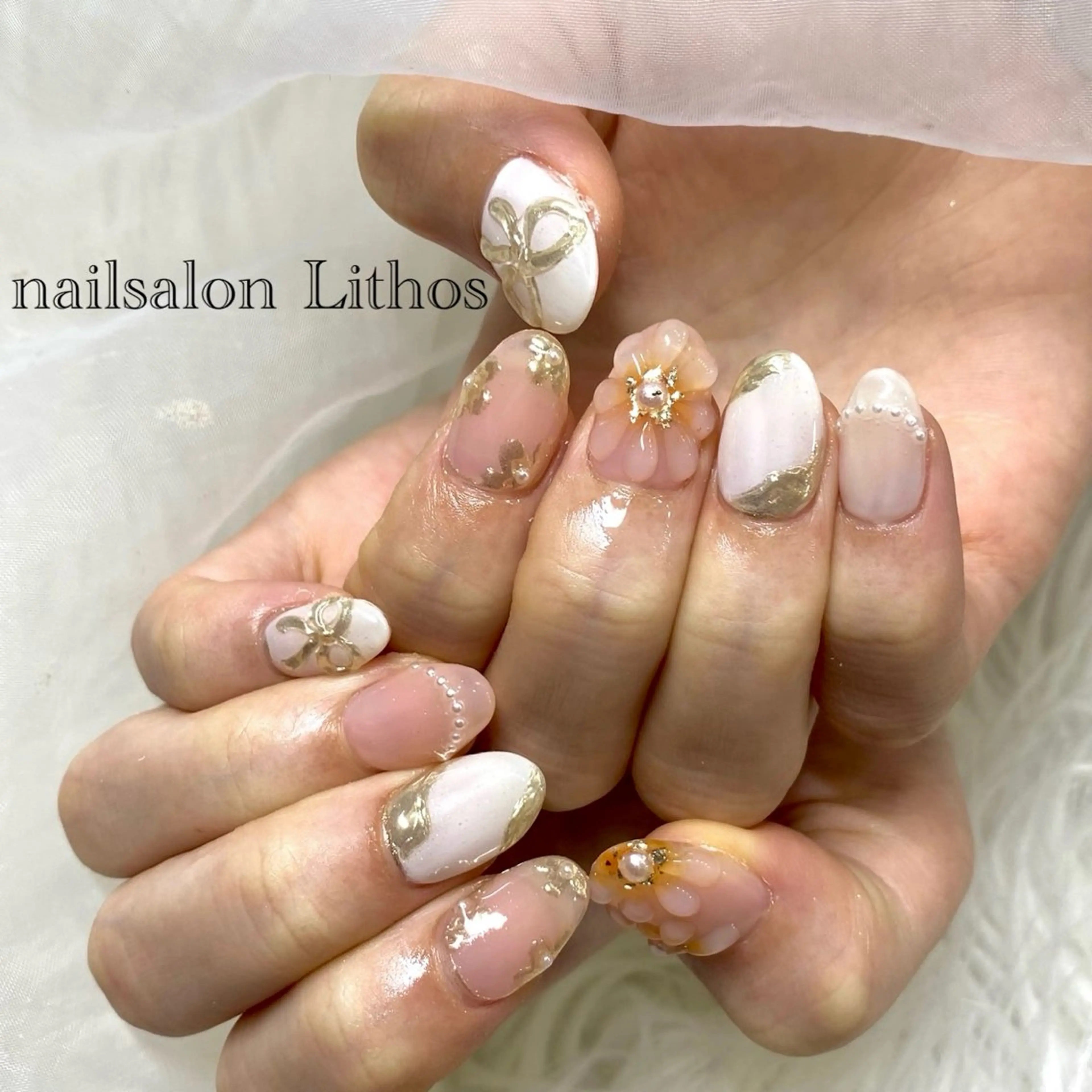 ネイル 成人式 nailsalon Lithos所属・nailsalon Recontreのネイルデザイン
