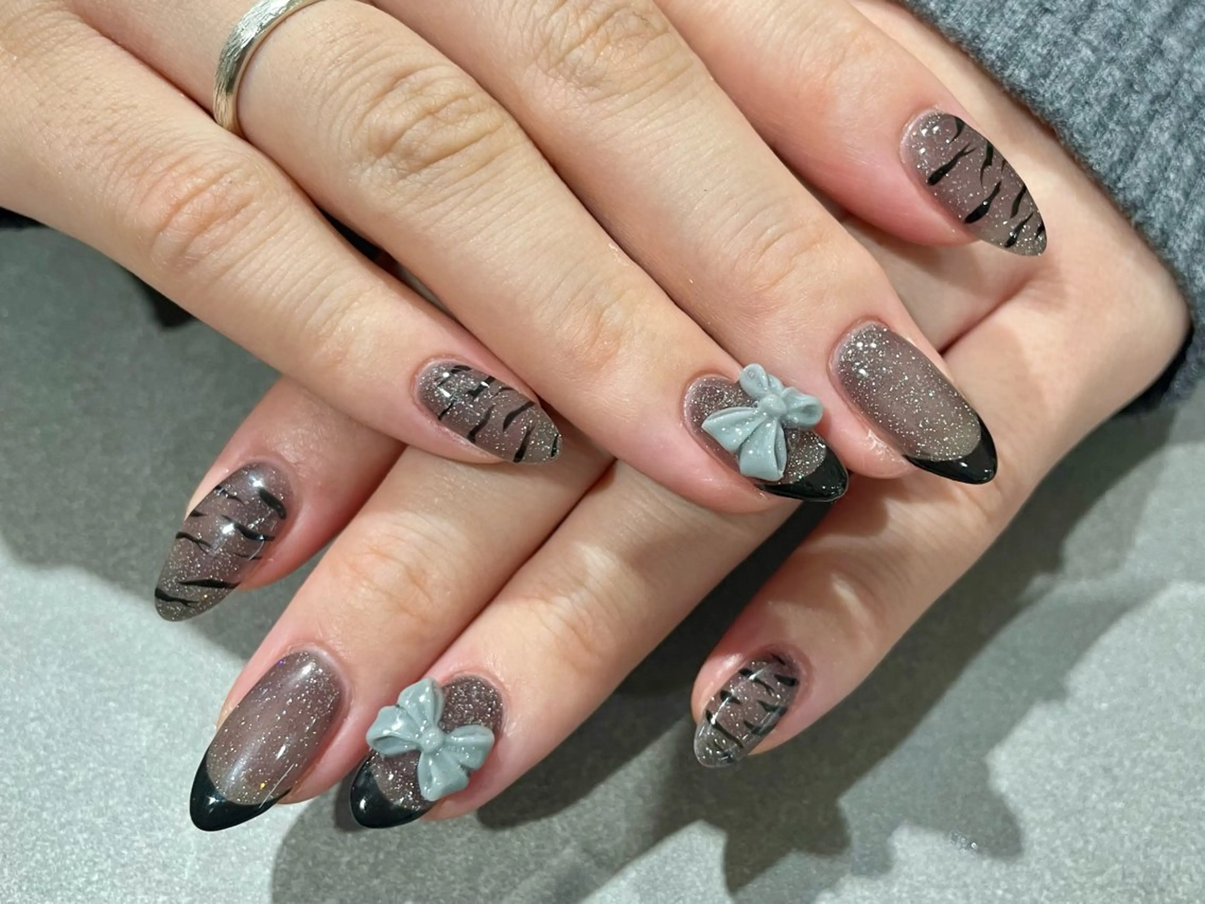 ネイル アートネイル ワンホンネイル ハンドネイル &robe 銀座店 yumekaのネイルデザイン