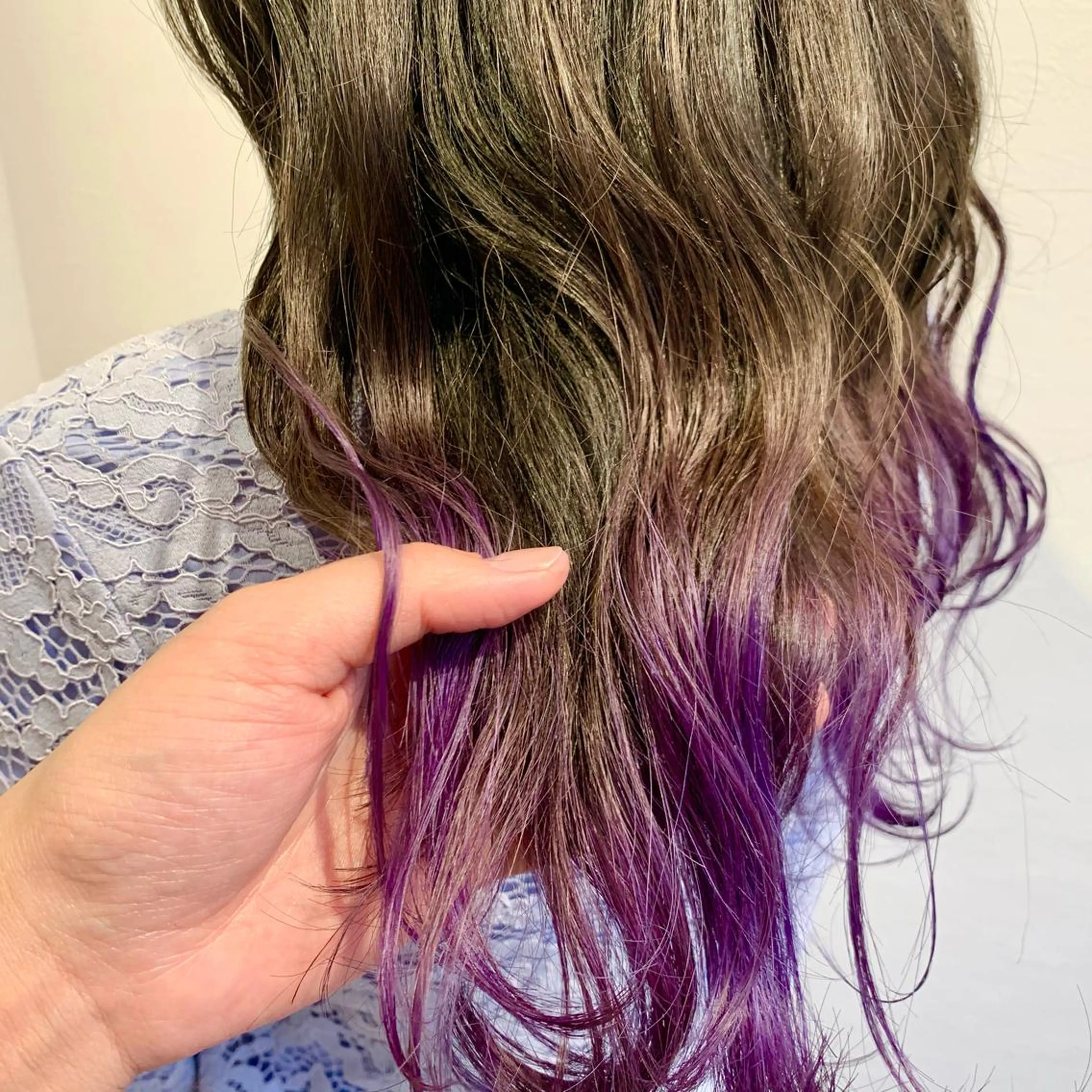 ロング カラー ヘアアレンジ バイオレットカラー ショート×カラー 🦊堀米早紀【荻窪】のマツエク・マツパデザイン