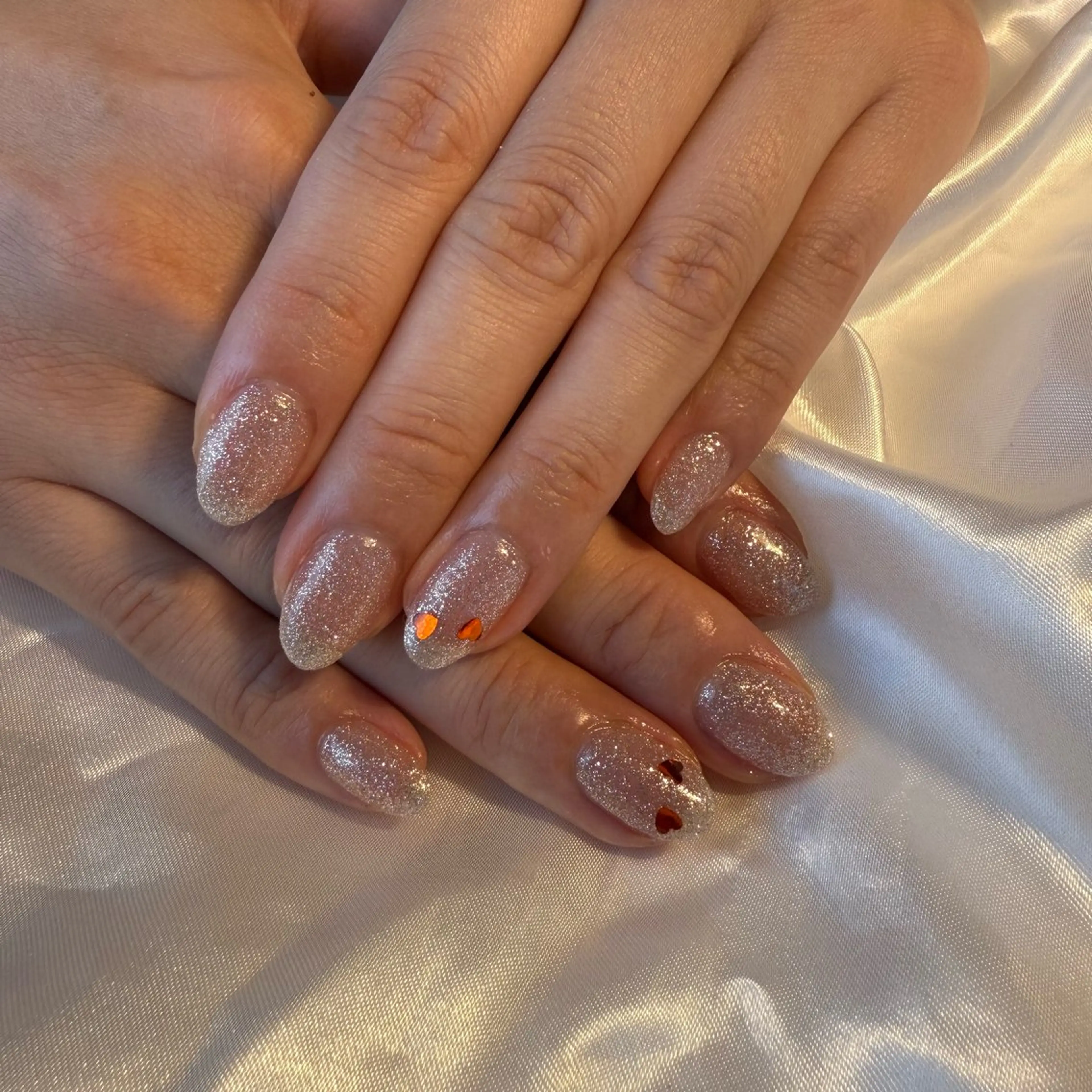 ネイル フラッシュネイル ハート bylily yuriのネイルデザイン