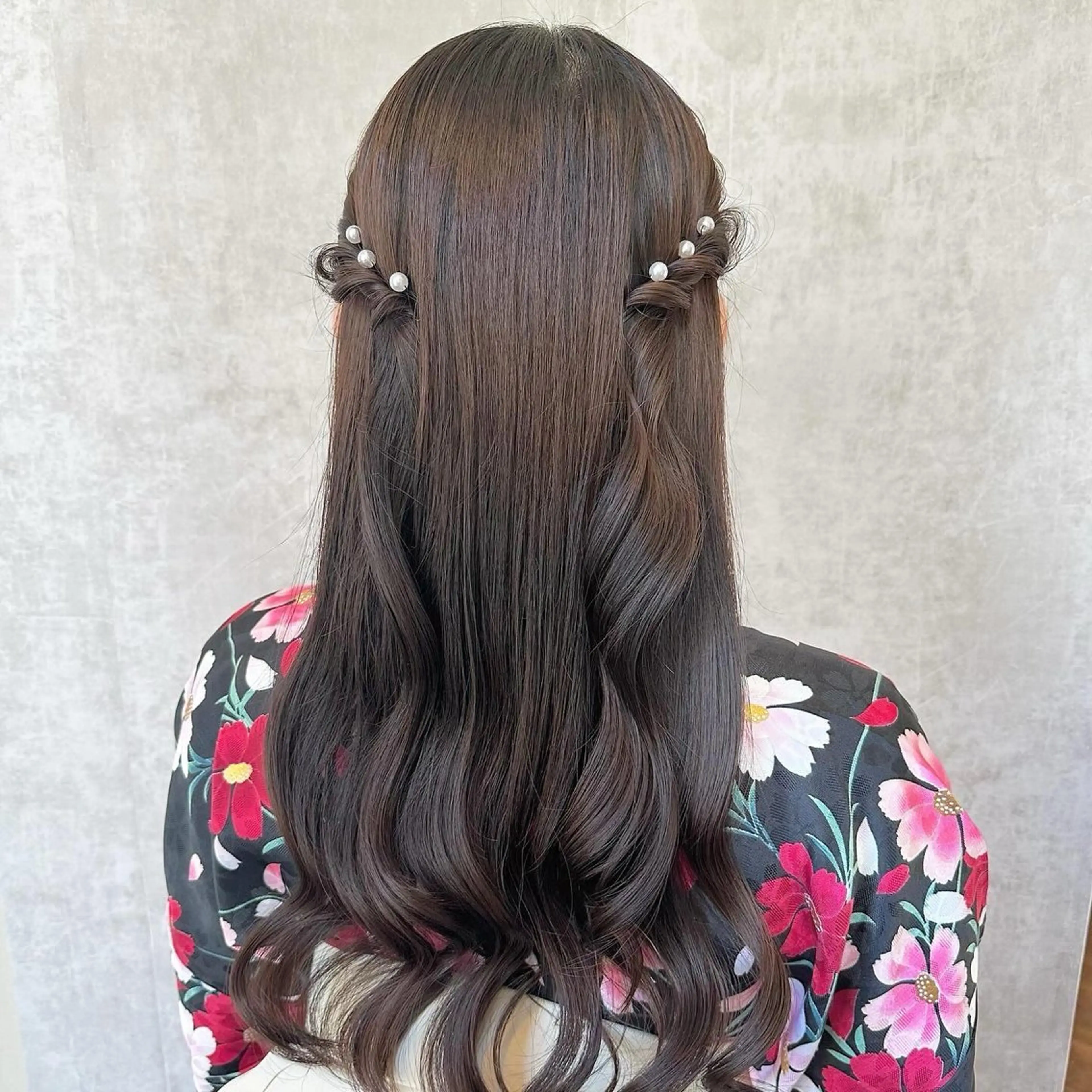 ロング ヘアセット すぐ予約OK💕 シールエクステのヘアスタイル
